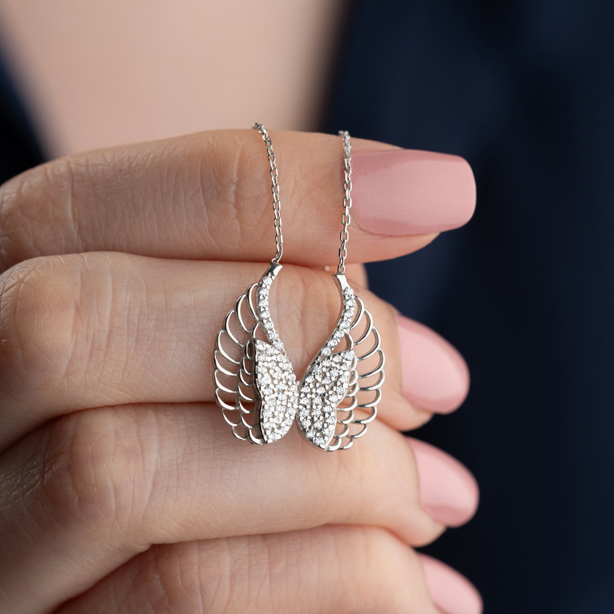 ENGELSFLÜGEL HALSKETTE | 925 SILBER