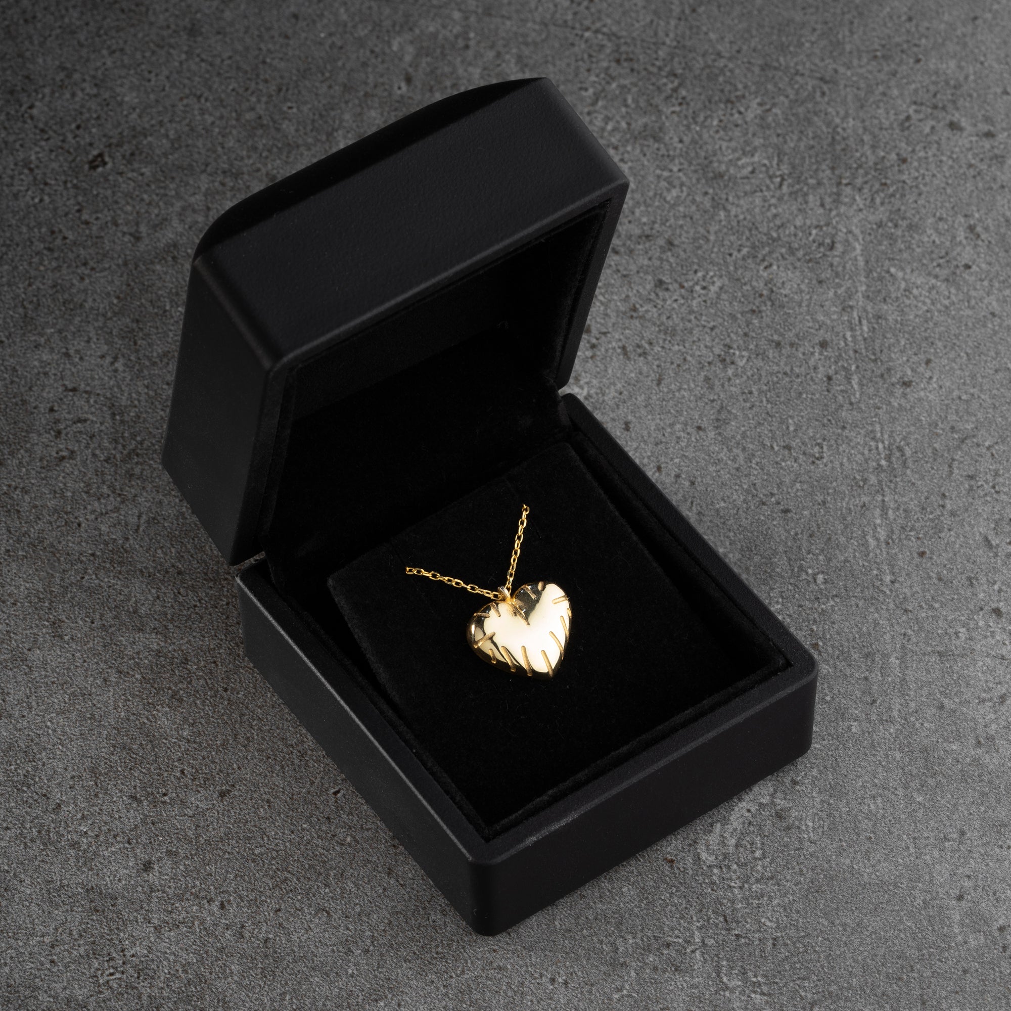 BOMB HERZ HALSKETTE | 925 SILBER