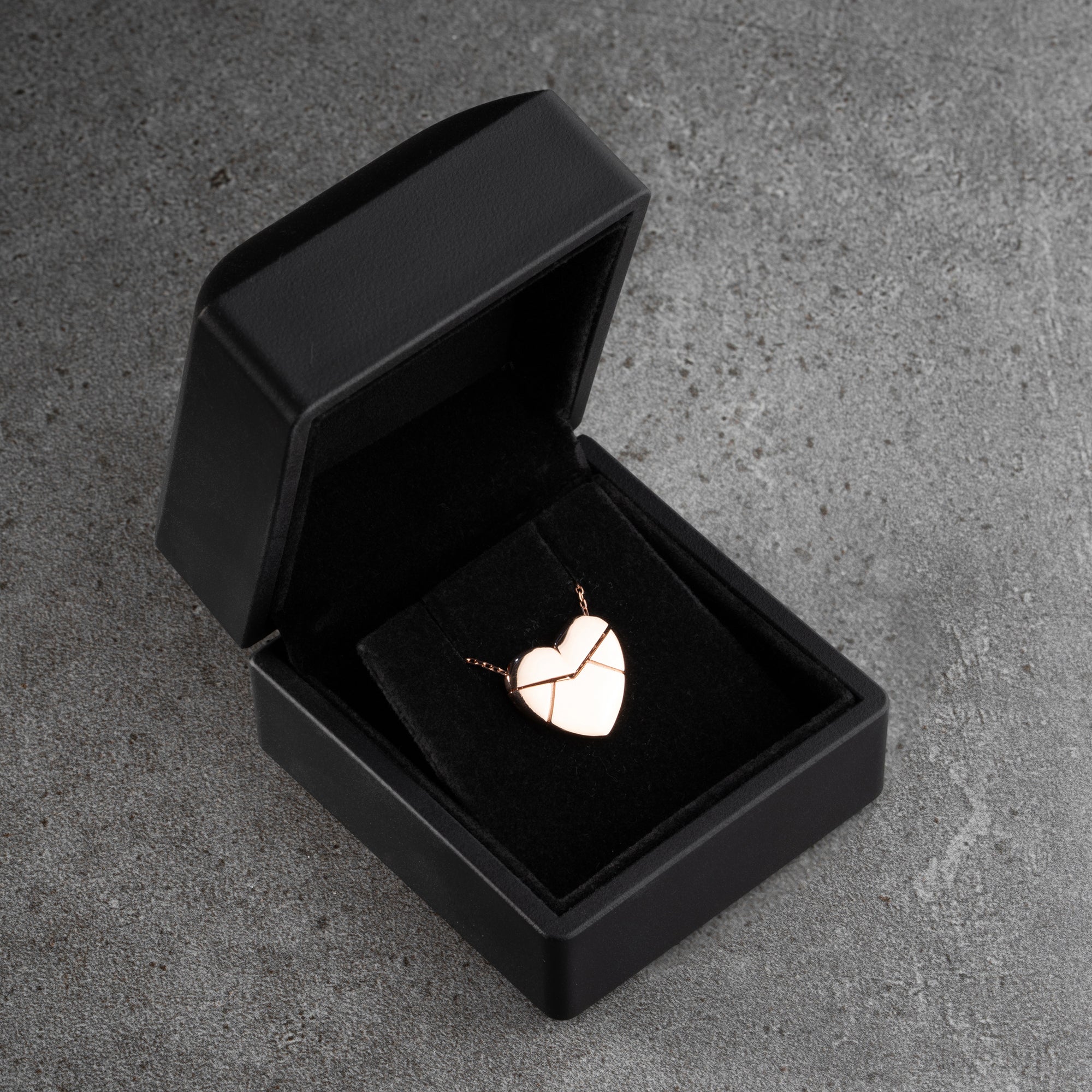 HERZ GRAVUR HALSKETTE | 925 SILBER