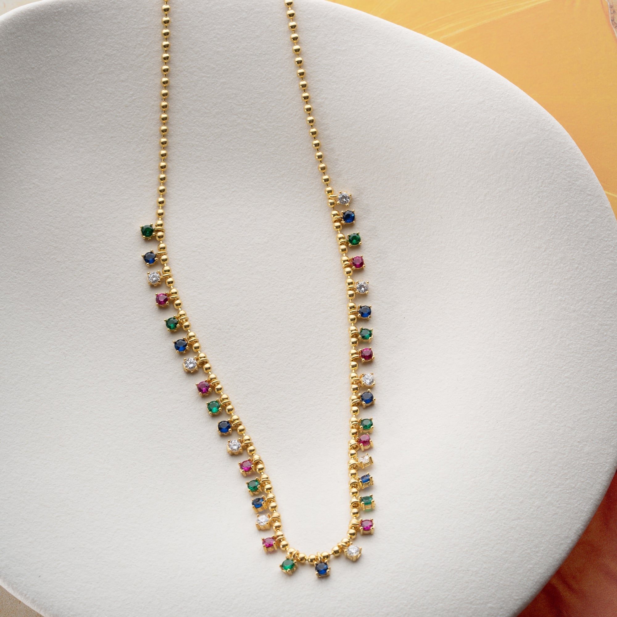 MIRIYA COLORFULL KETTE | 925 SILBER