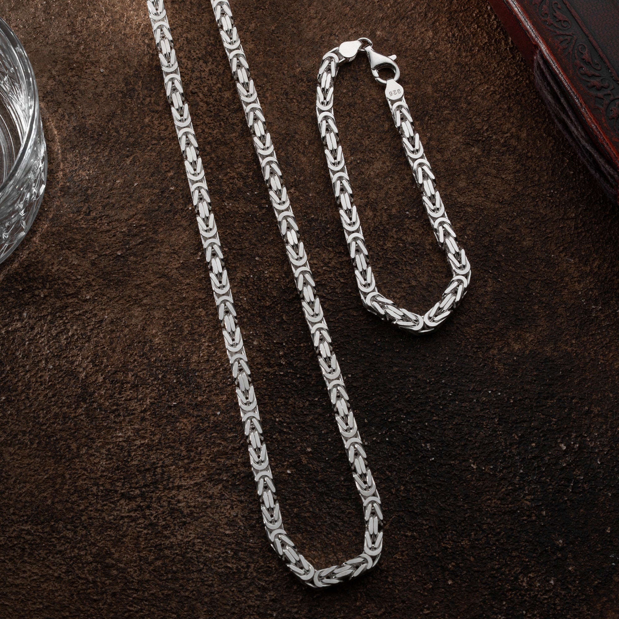 KÖNIGSKETTE SET 6 MM | 925 SILBER