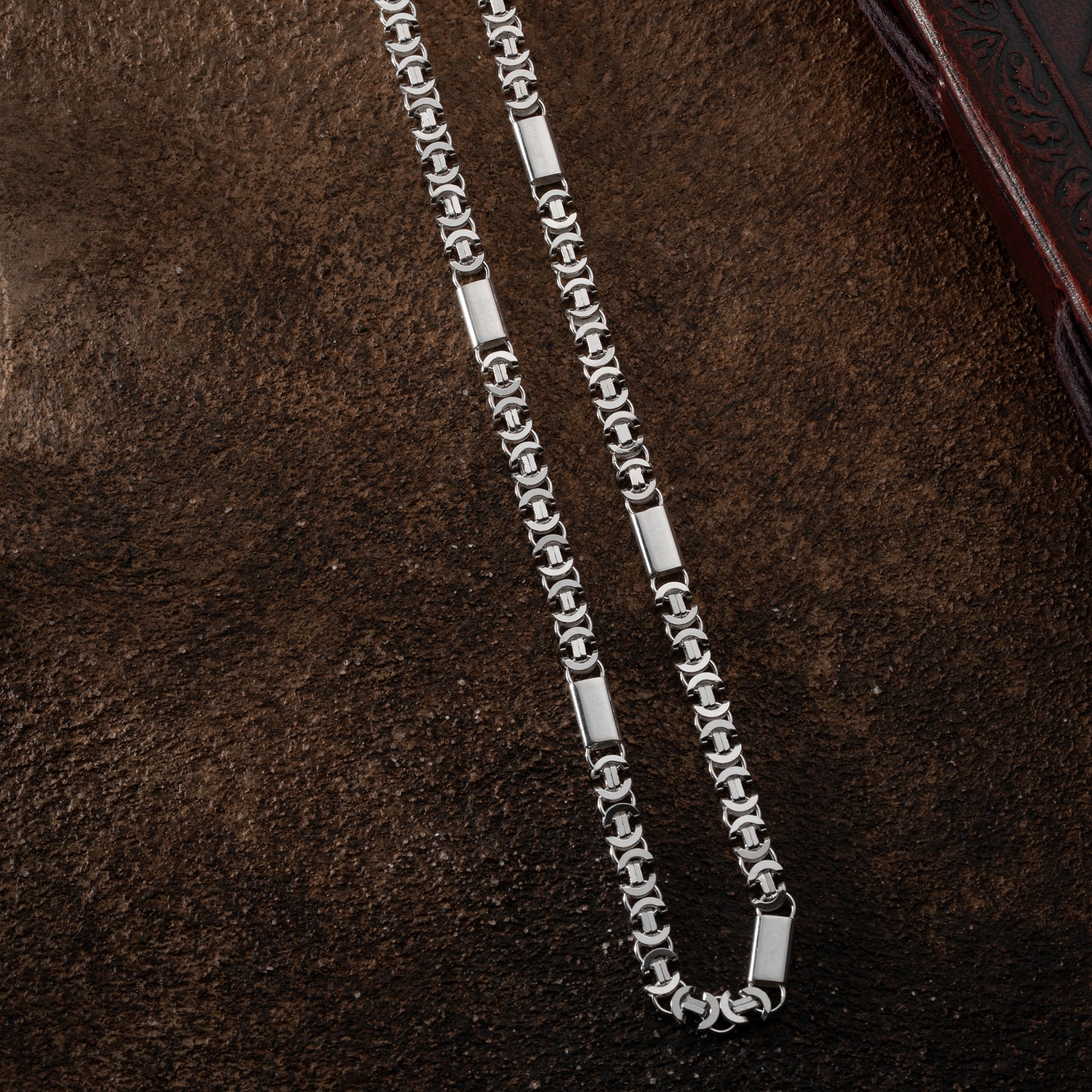 PLATTENKÖNIGSKETTE FLACH SET 6 MM | 925 SILBER