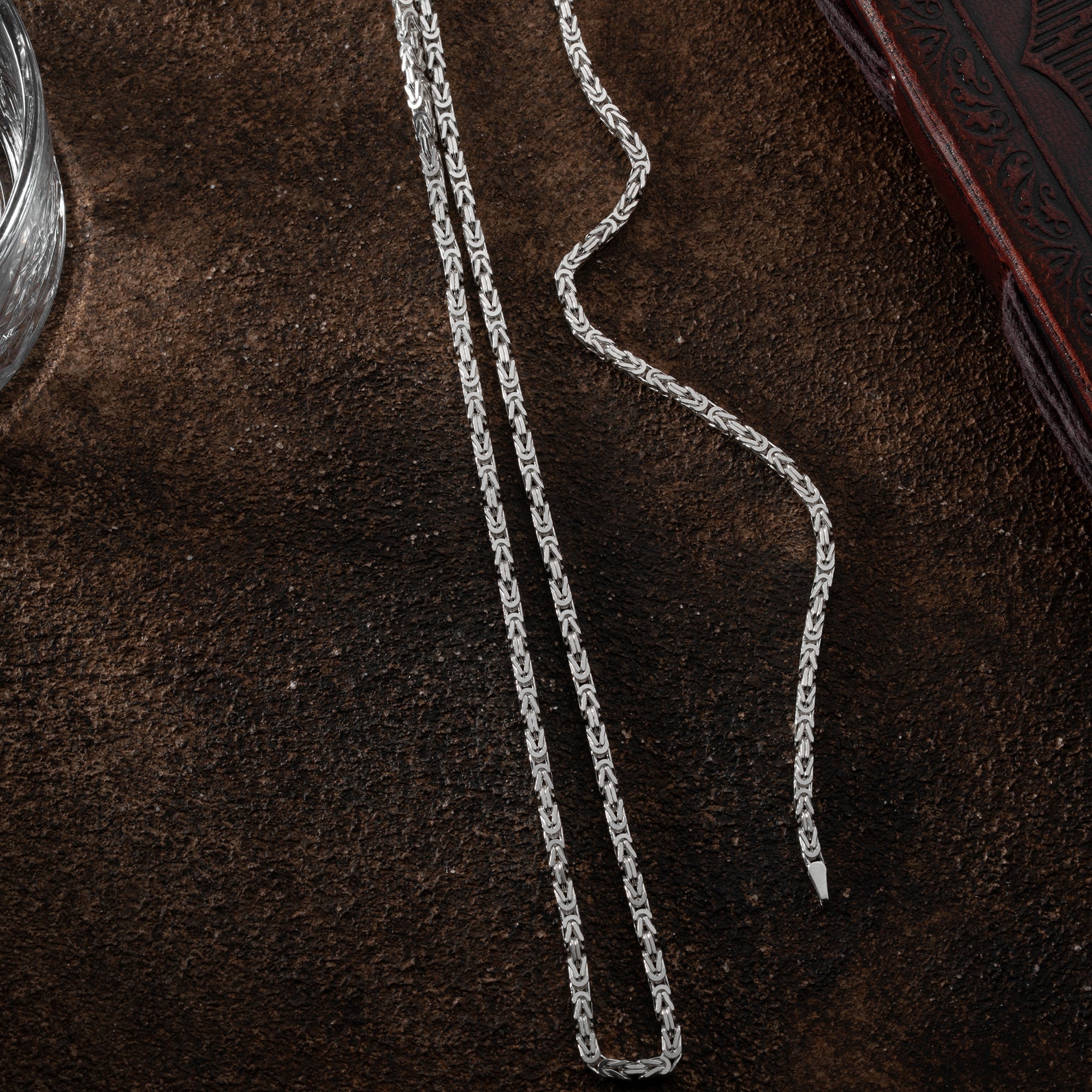 KÖNIGSKETTE 4 MM GLANZ SET | 925 SILBER