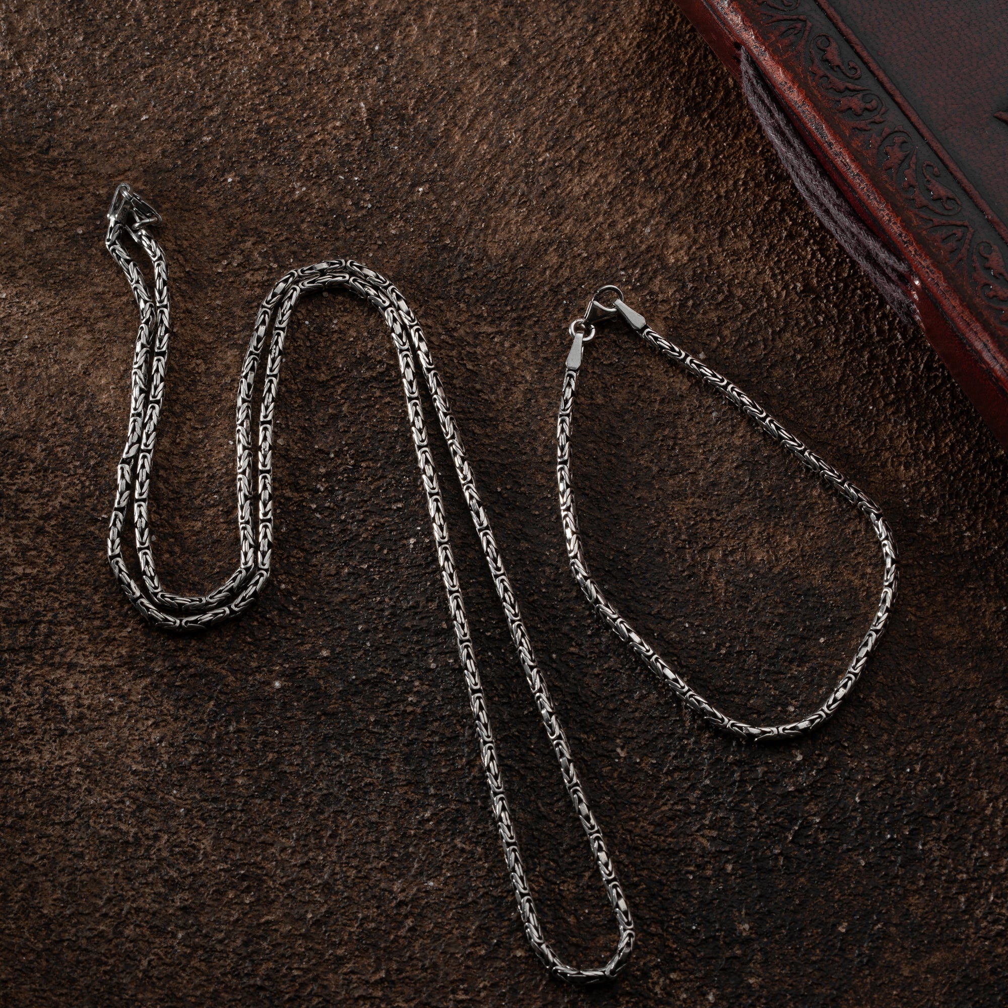 OVAL KÖNIGSKETTE 2MM SET | 925 SILBER