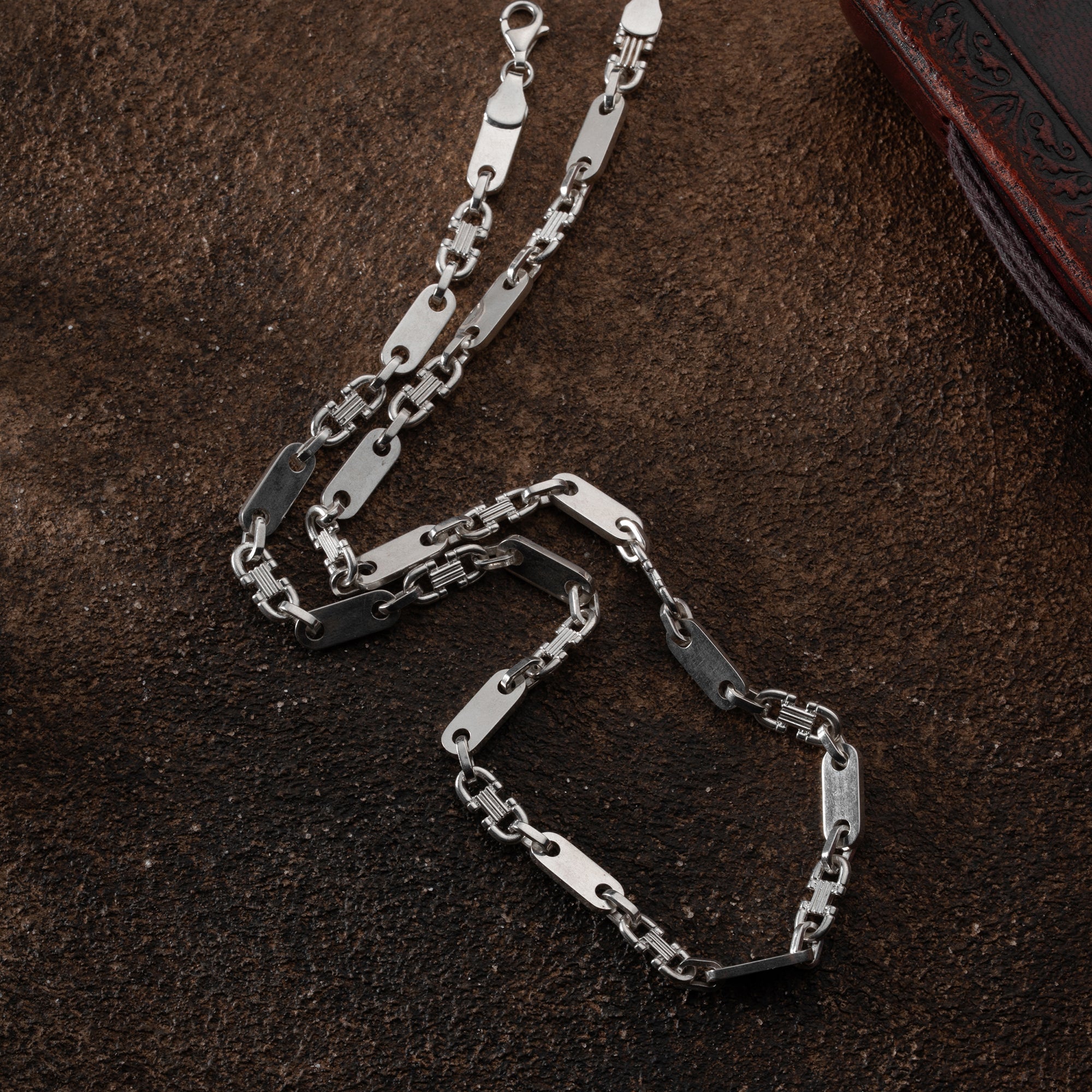 PLATTEN HALSKETTE | 925 SILBER