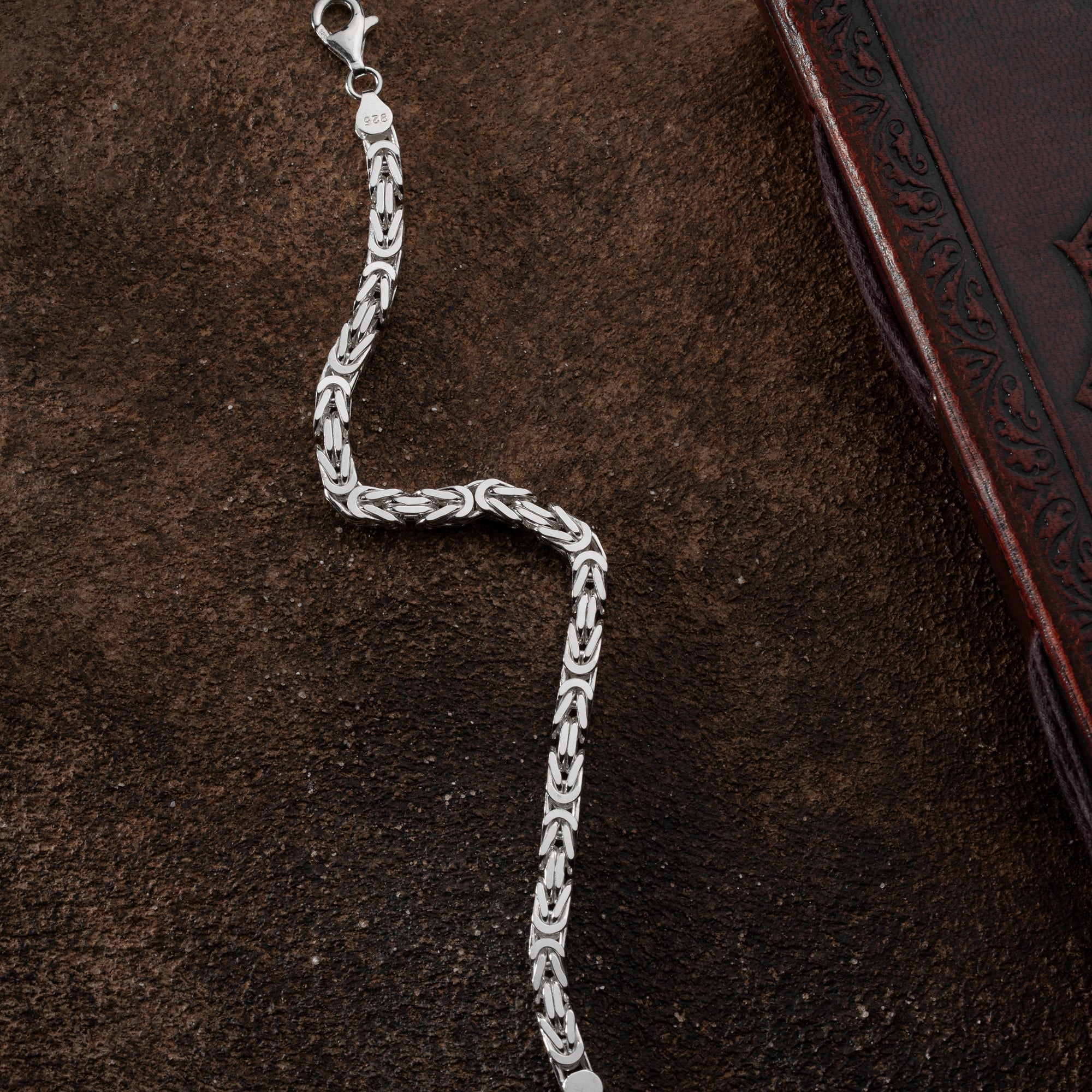 KÖNIGSARMBAND MASSIV VIERKANT 5MM | 925 SILBER