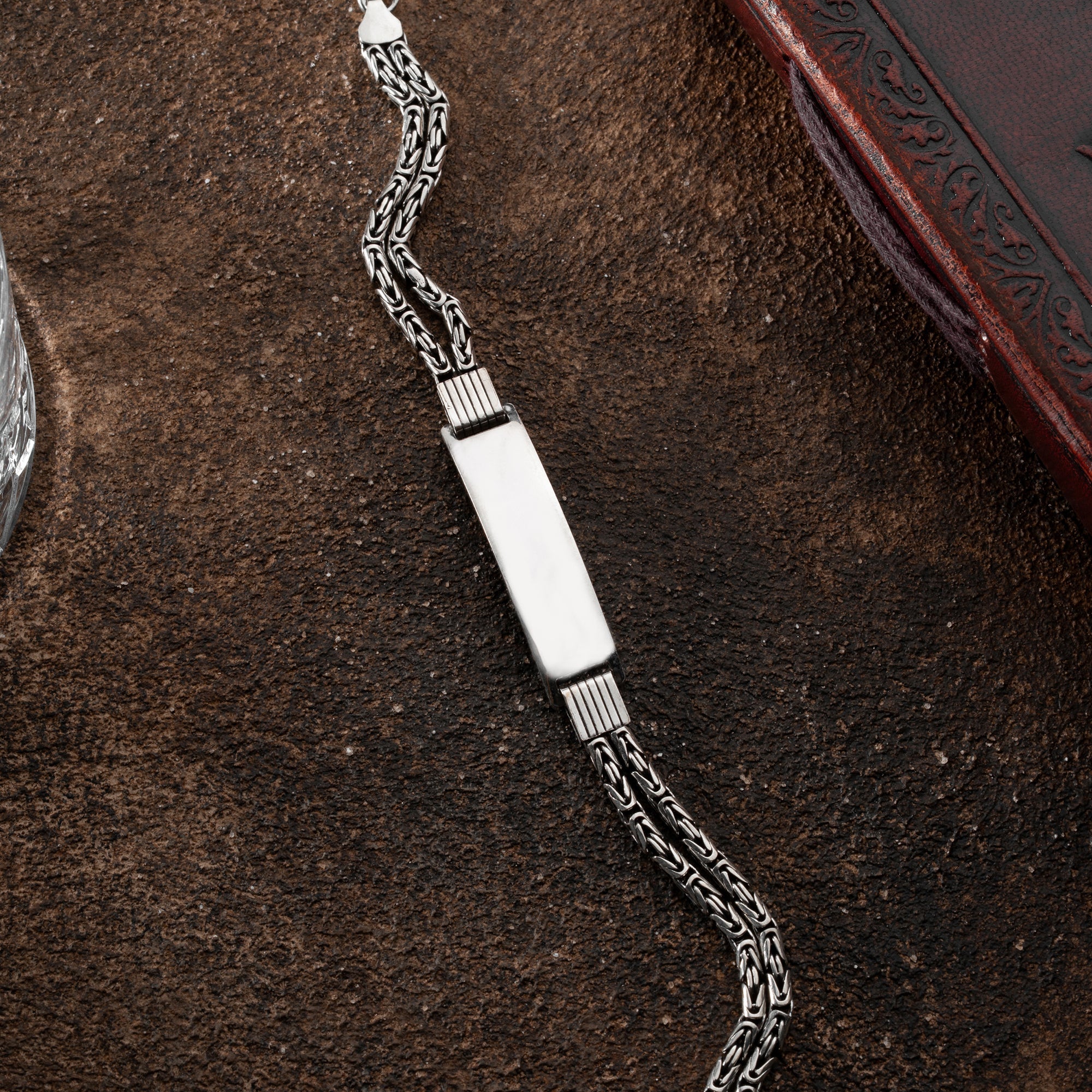 KÖNIGSARMBAND DUO MIT GRAVUR | 925 SILBER.