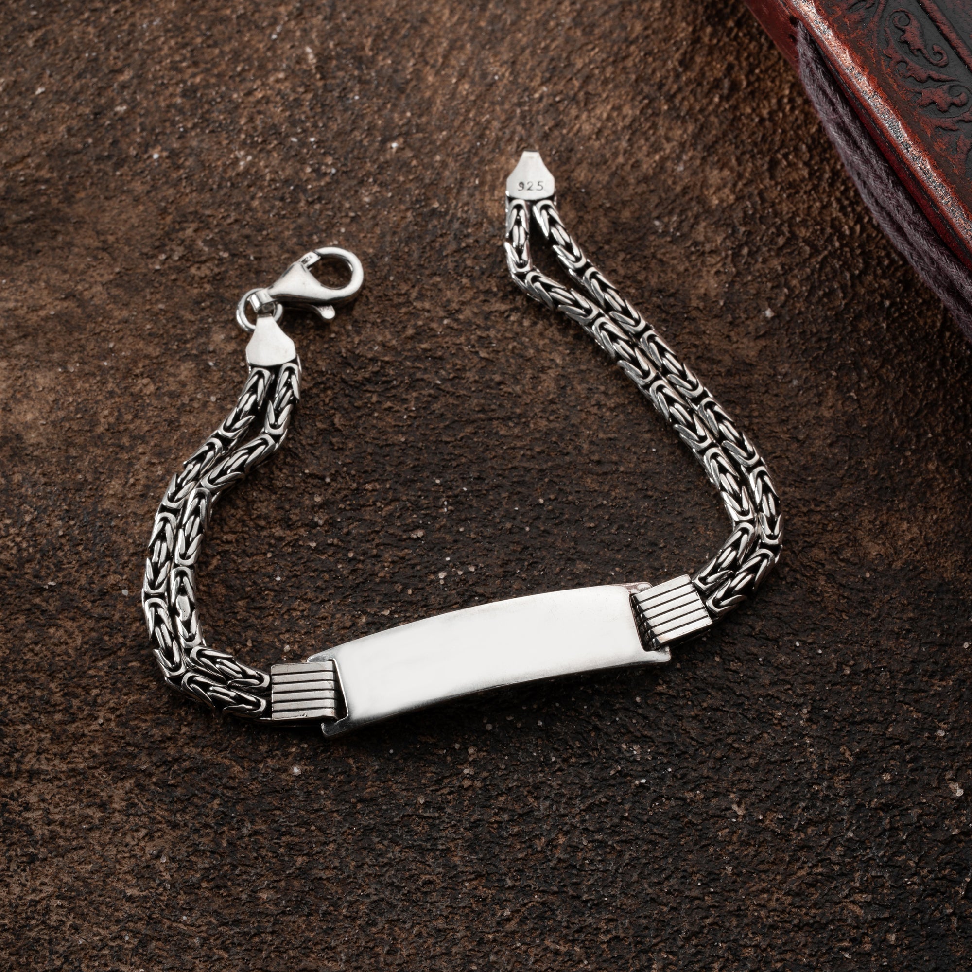 KÖNIGSARMBAND DUO MIT GRAVUR | 925 SILBER..