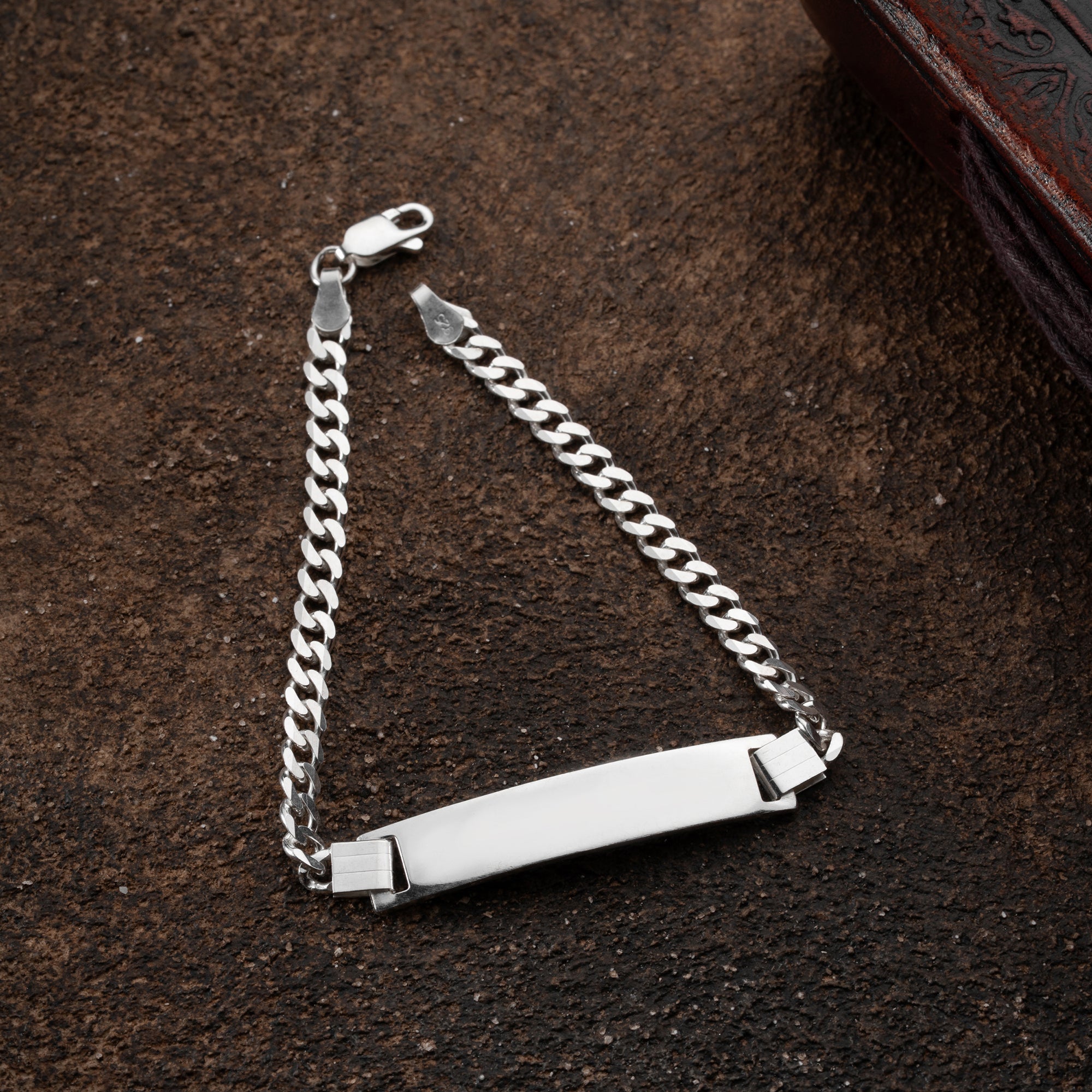 PANZER ARMBAND MIT GRAVUR | 925 SILBER.