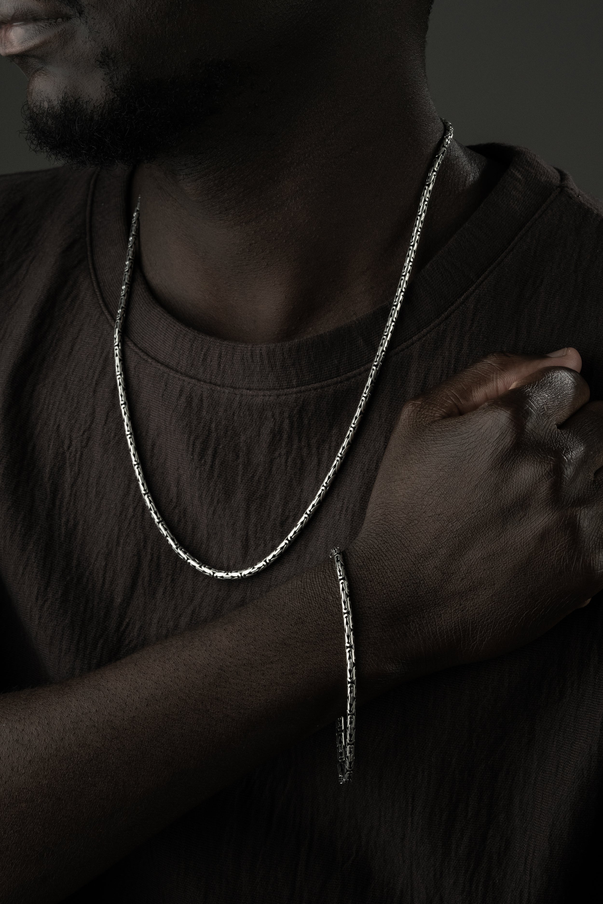 OVAL KÖNIGSKETTE 2 MM SET | 925 SILBER