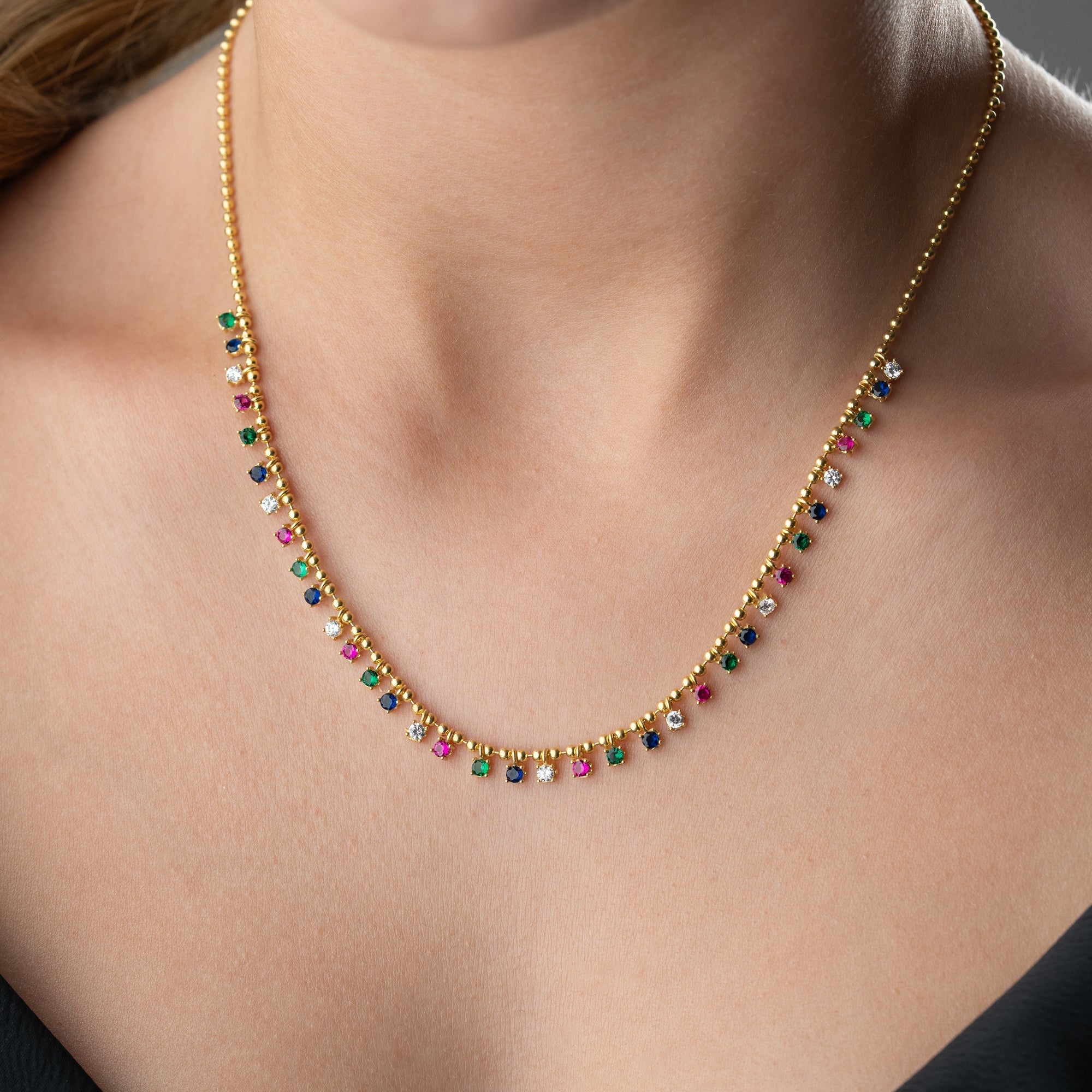 MIRIYA COLORFULL KETTE | 925 SILBER