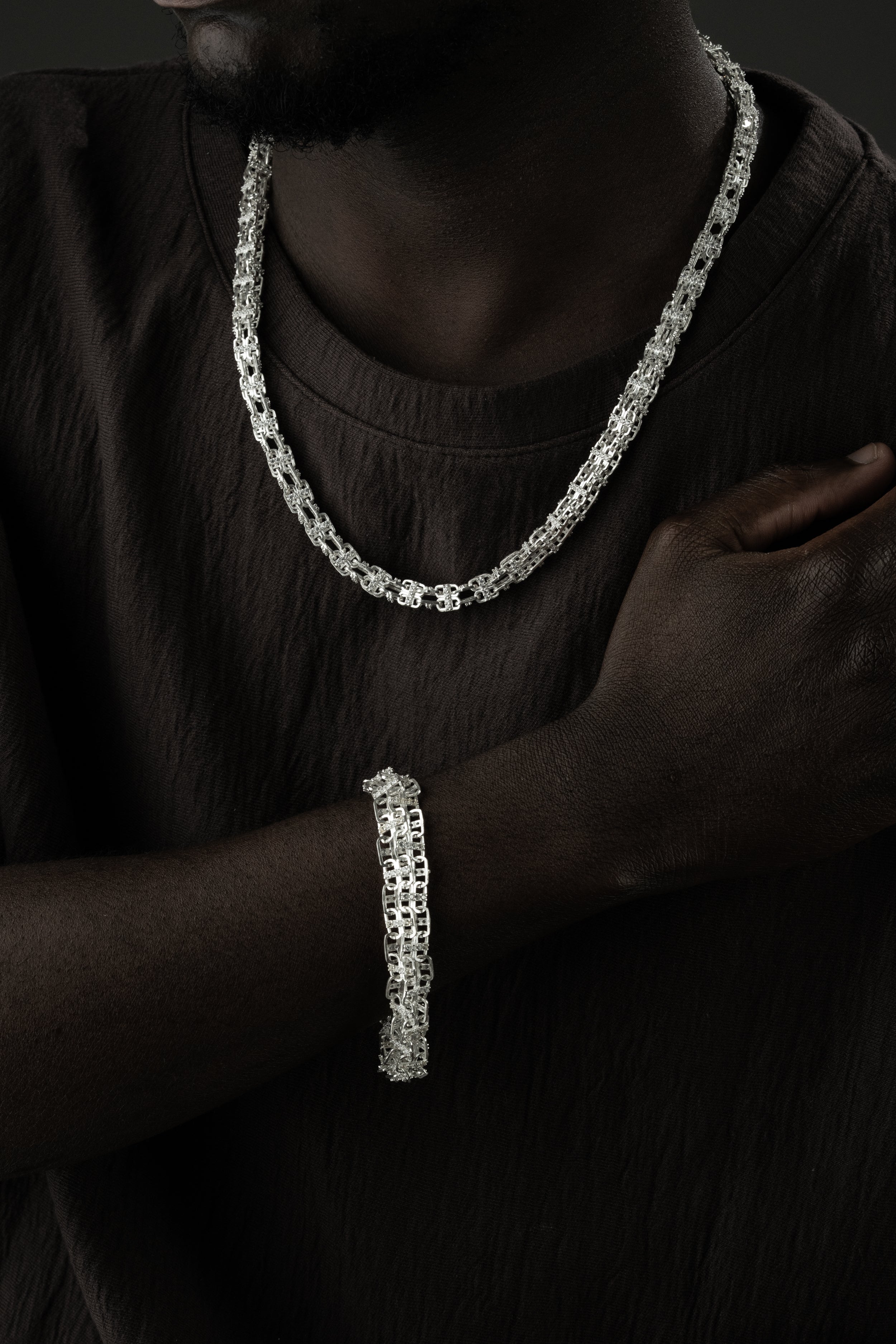 KÄFIGKETTE SET | 925 SILBER