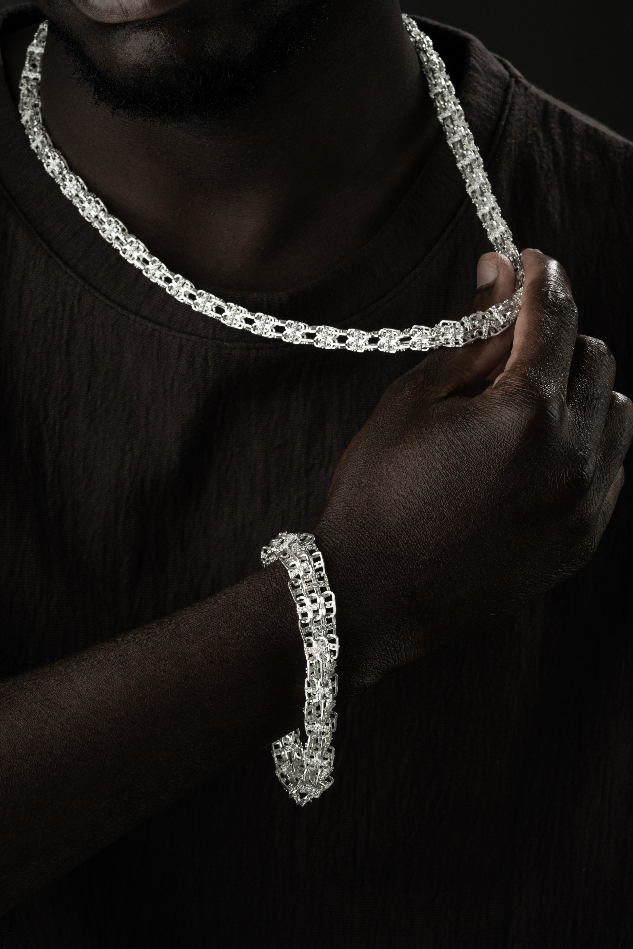 KÄFIGKETTE SET | 925 SILBER