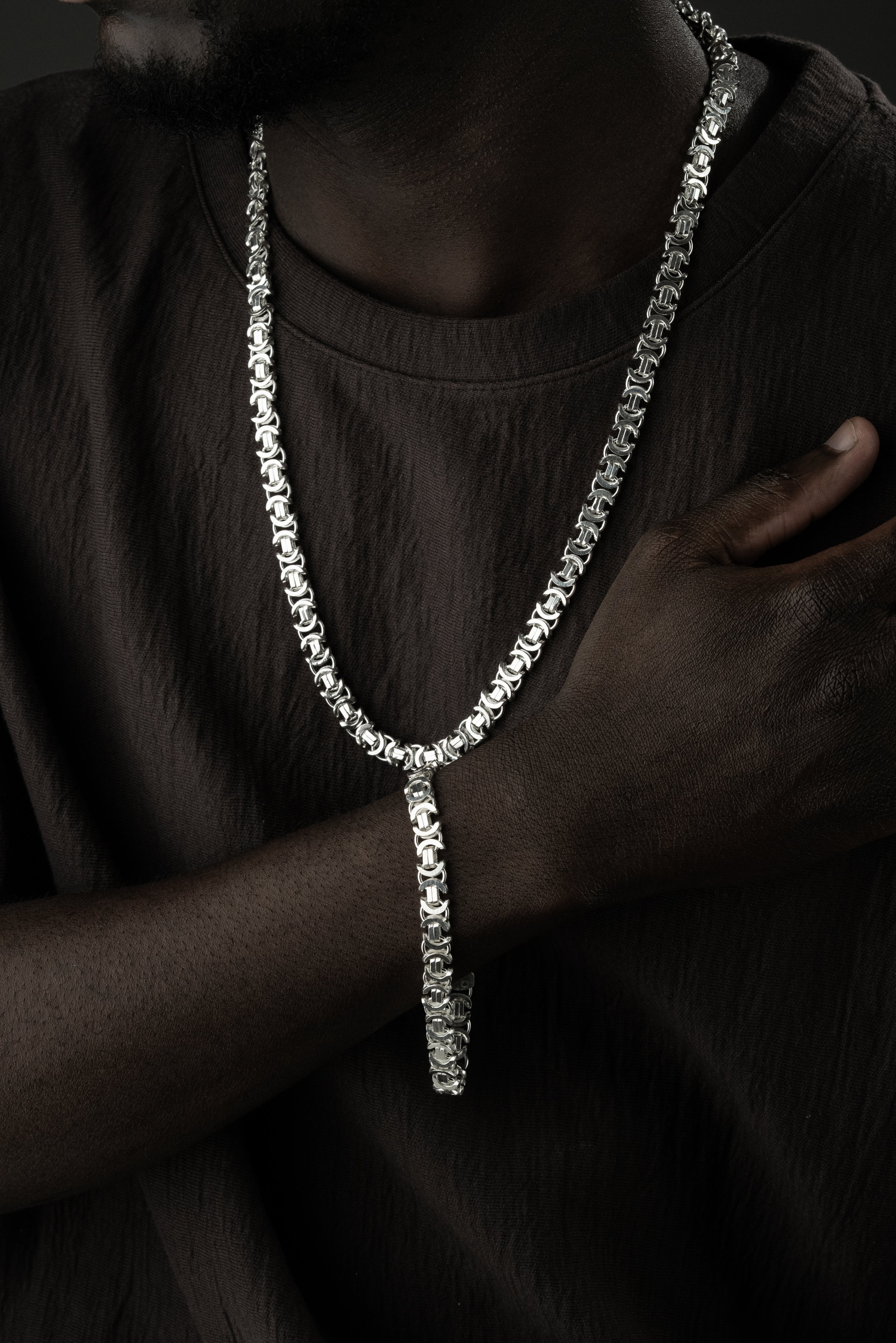 KÖNIGSKETTE FLACH SET | 925 SILBER