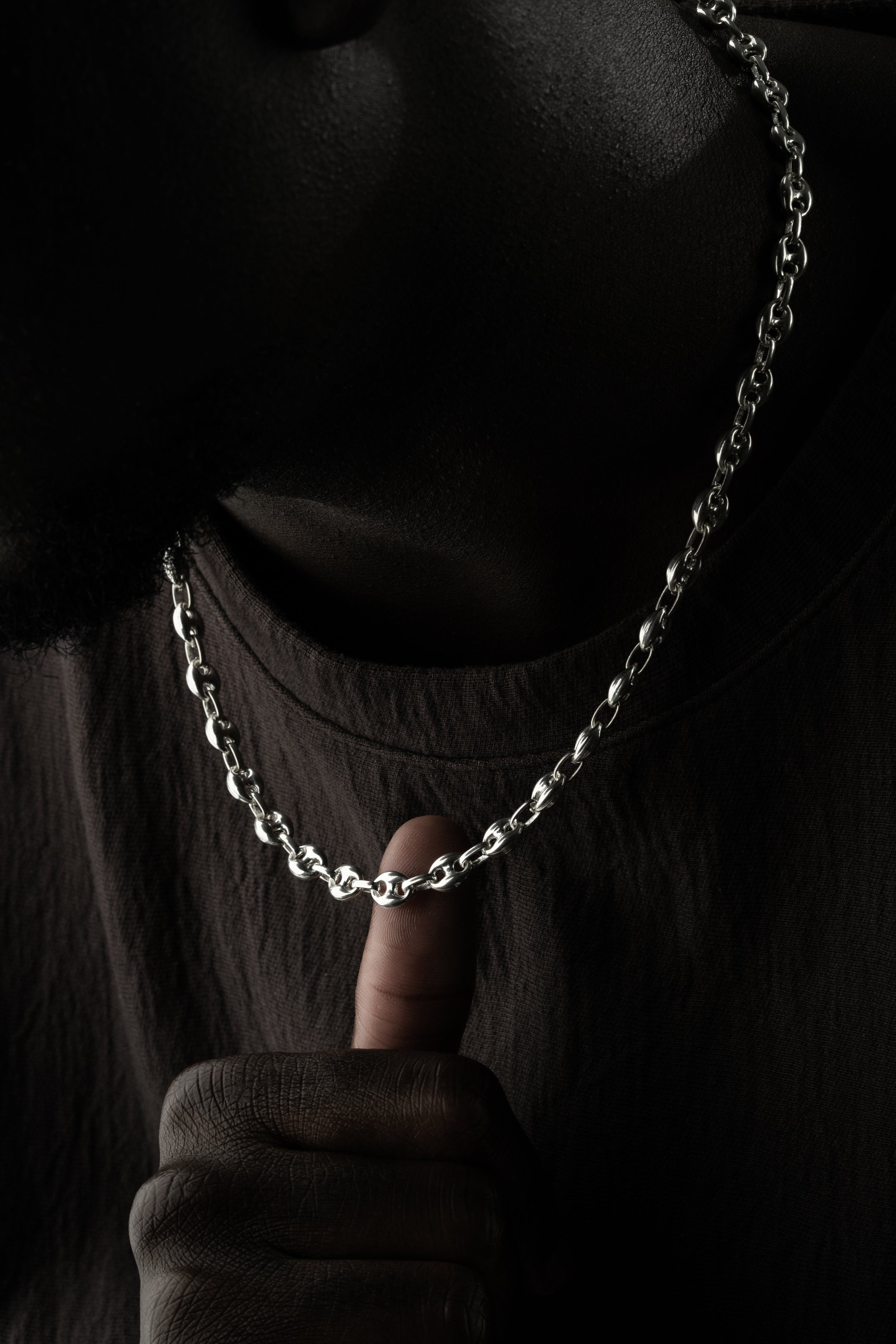 BOHNEN HALSKETTE | 925 SILBER