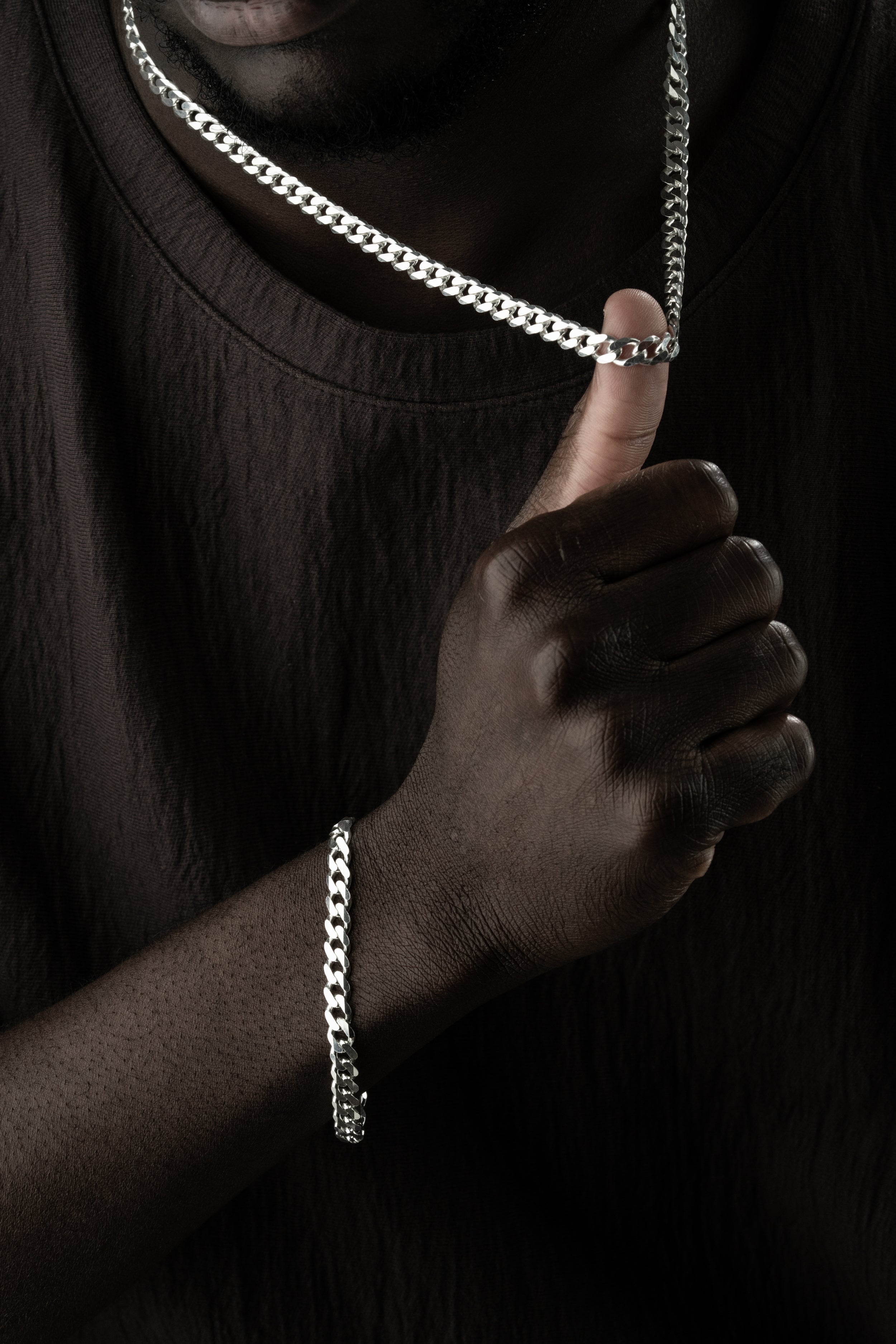 PANZER KETTE SET | 925 SILBER