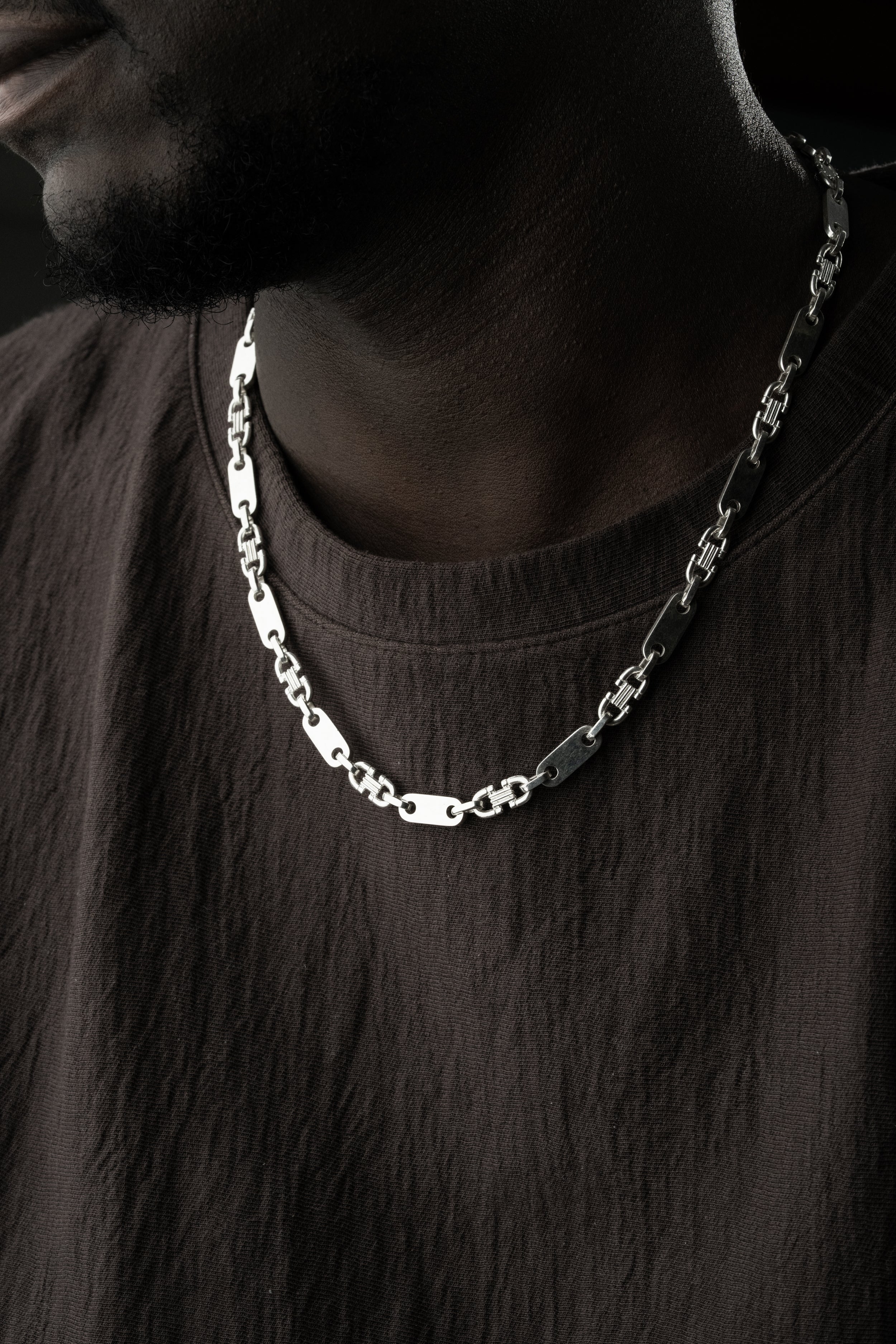 PLATTEN HALSKETTE | 925 SILBER.