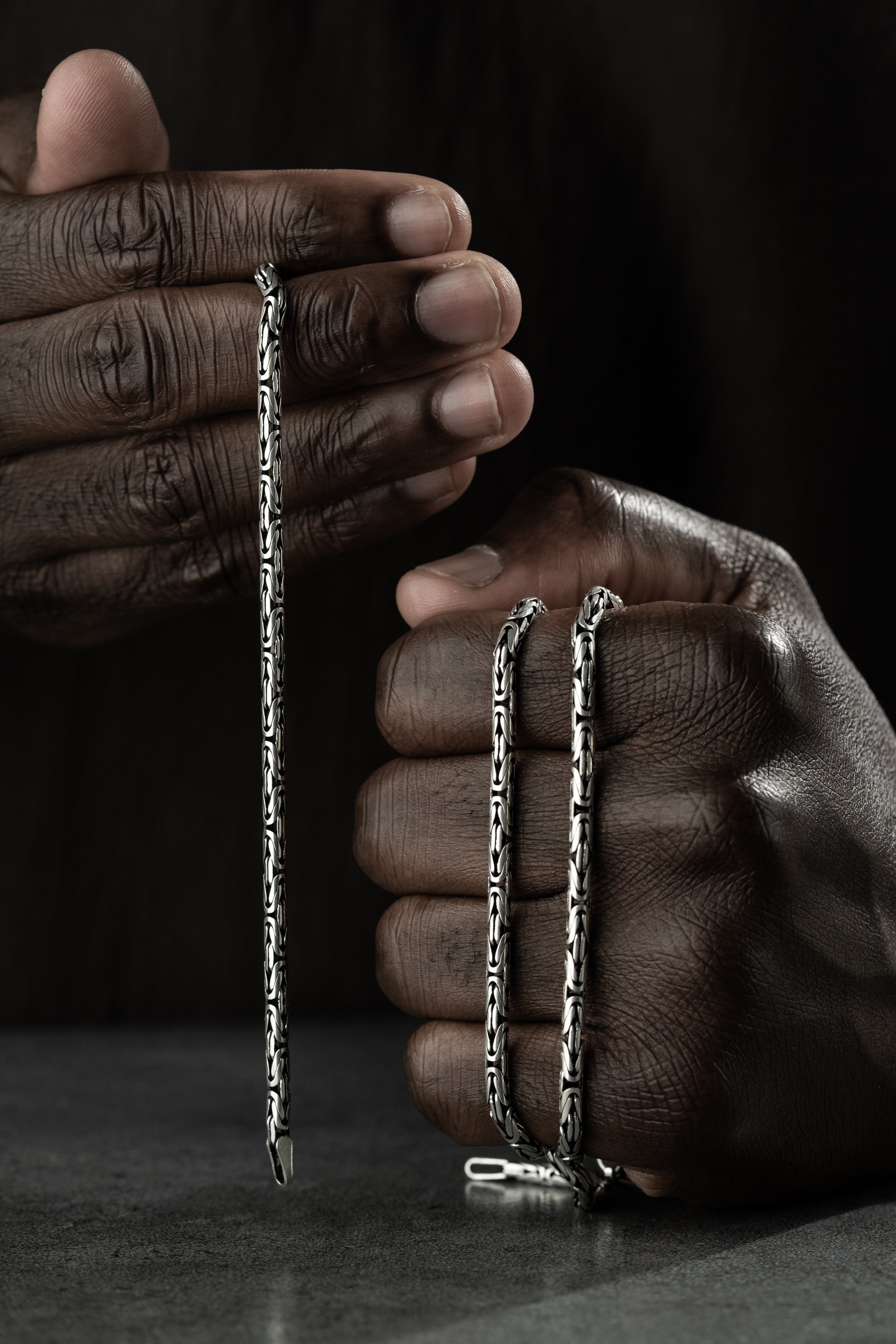 OVAL KÖNIGSKETTE 2 MM SET | 925 SILBER