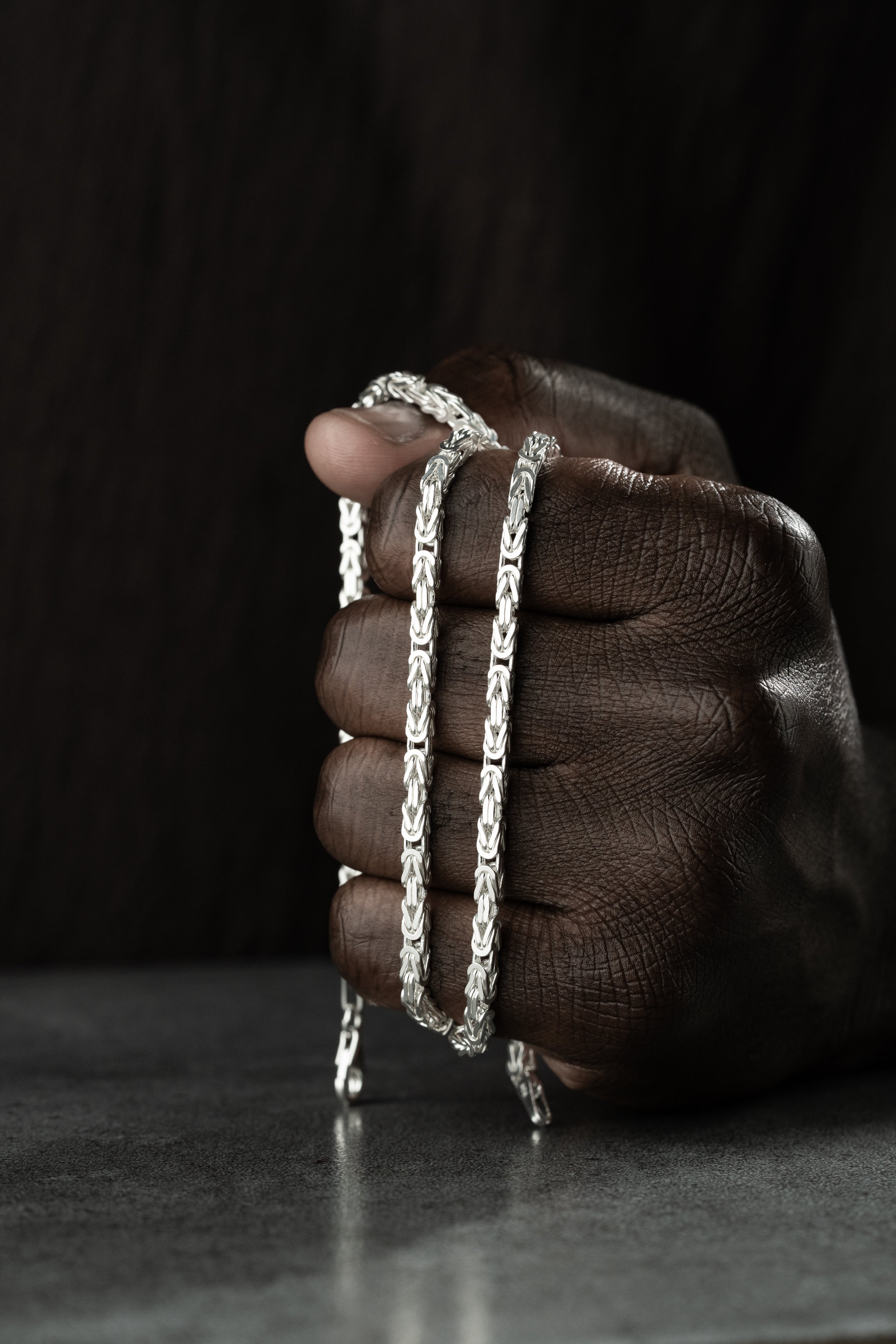 KÖNIGSKETTE 4 MM GLANZ | 925 SILBER