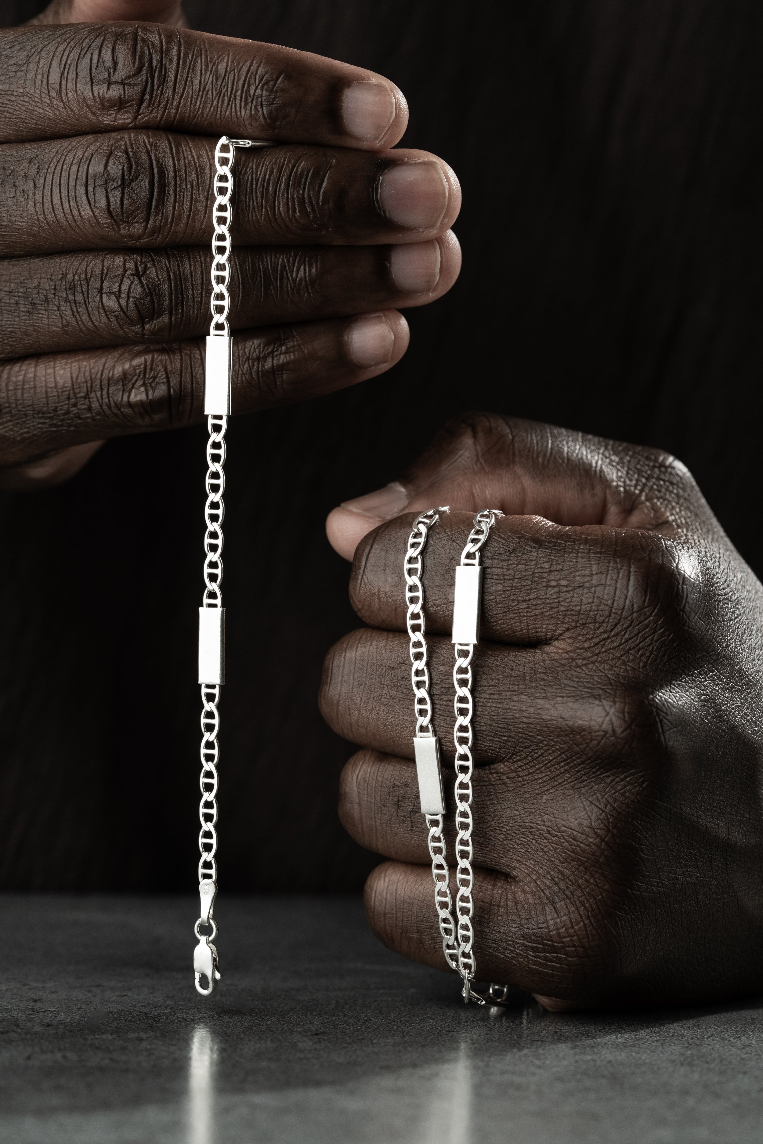 PLATTEN CUBAN LINK SET | 925 SILBER