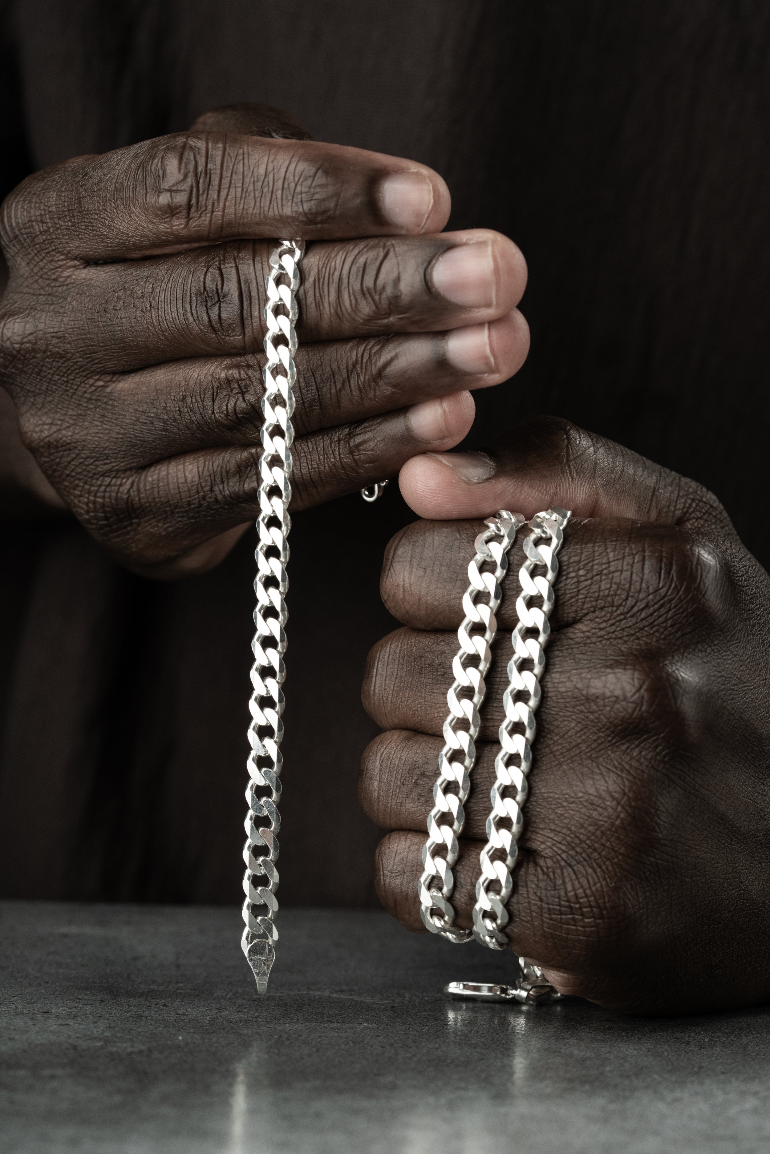 PANZER KETTE SET | 925 SILBER