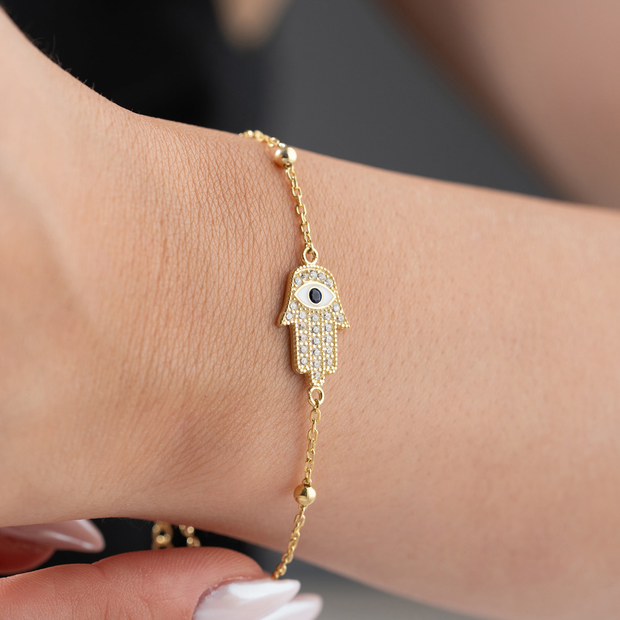 FATIMAS HAND DORIKA ARMBAND | 925 SILBER