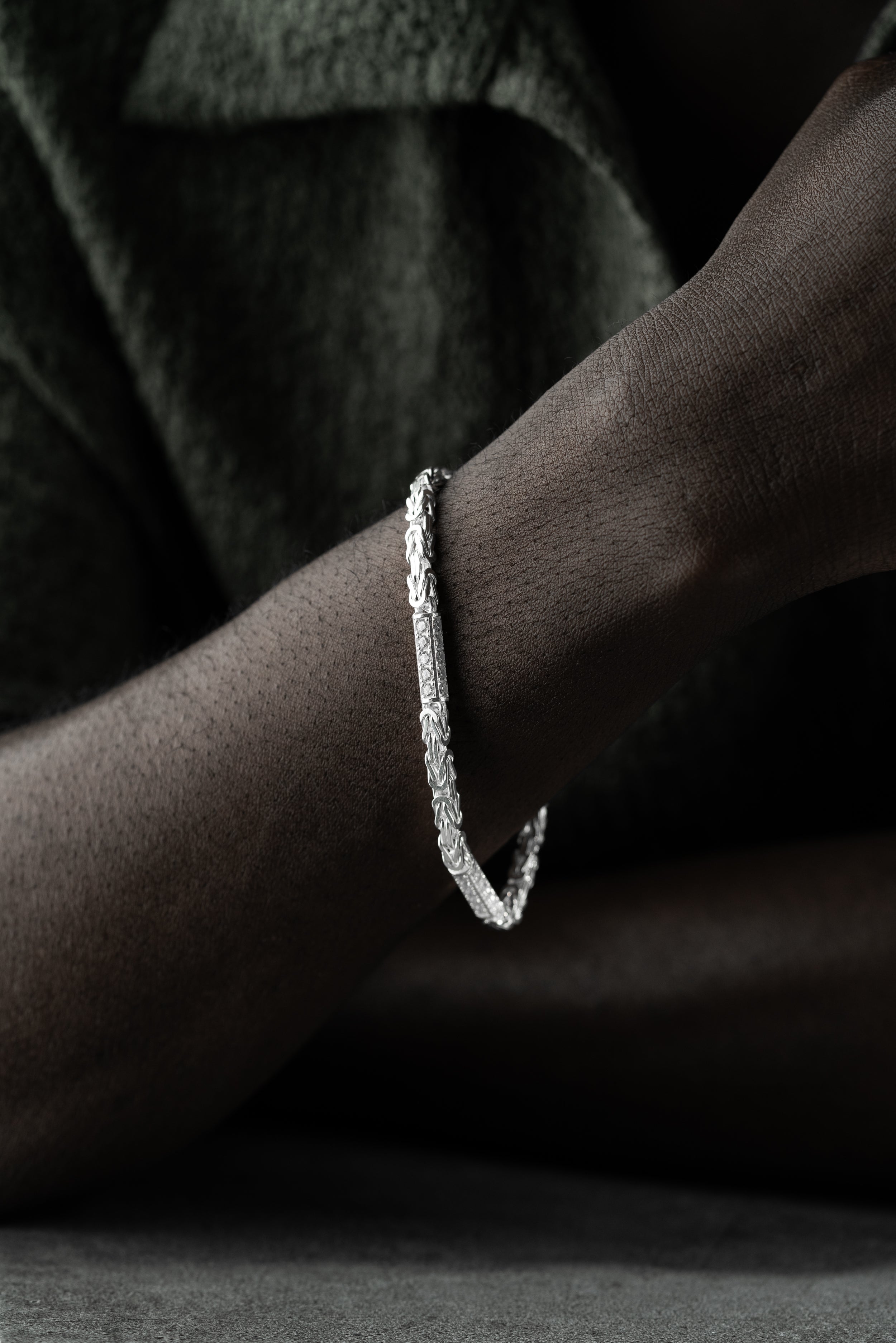 KÖNIGSARMBAND STRASSSTEIN 5MM | 925 SILBER.