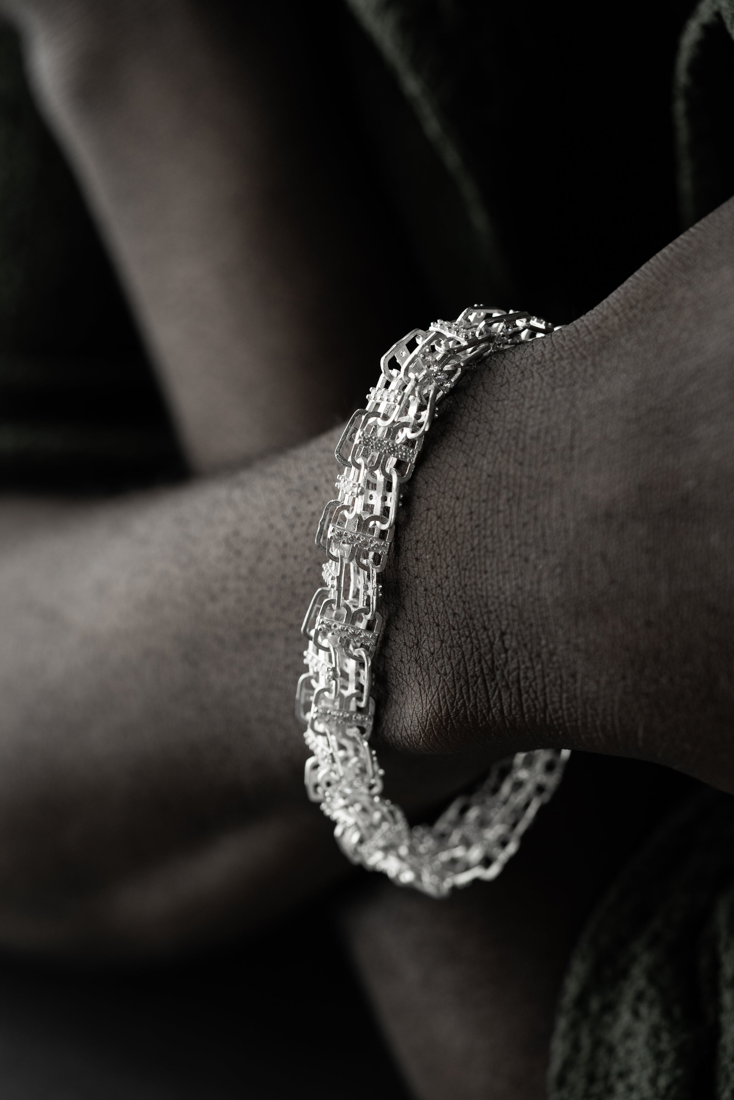 KÄFIGARMBAND MASSIV 8MM | 925 SILBER