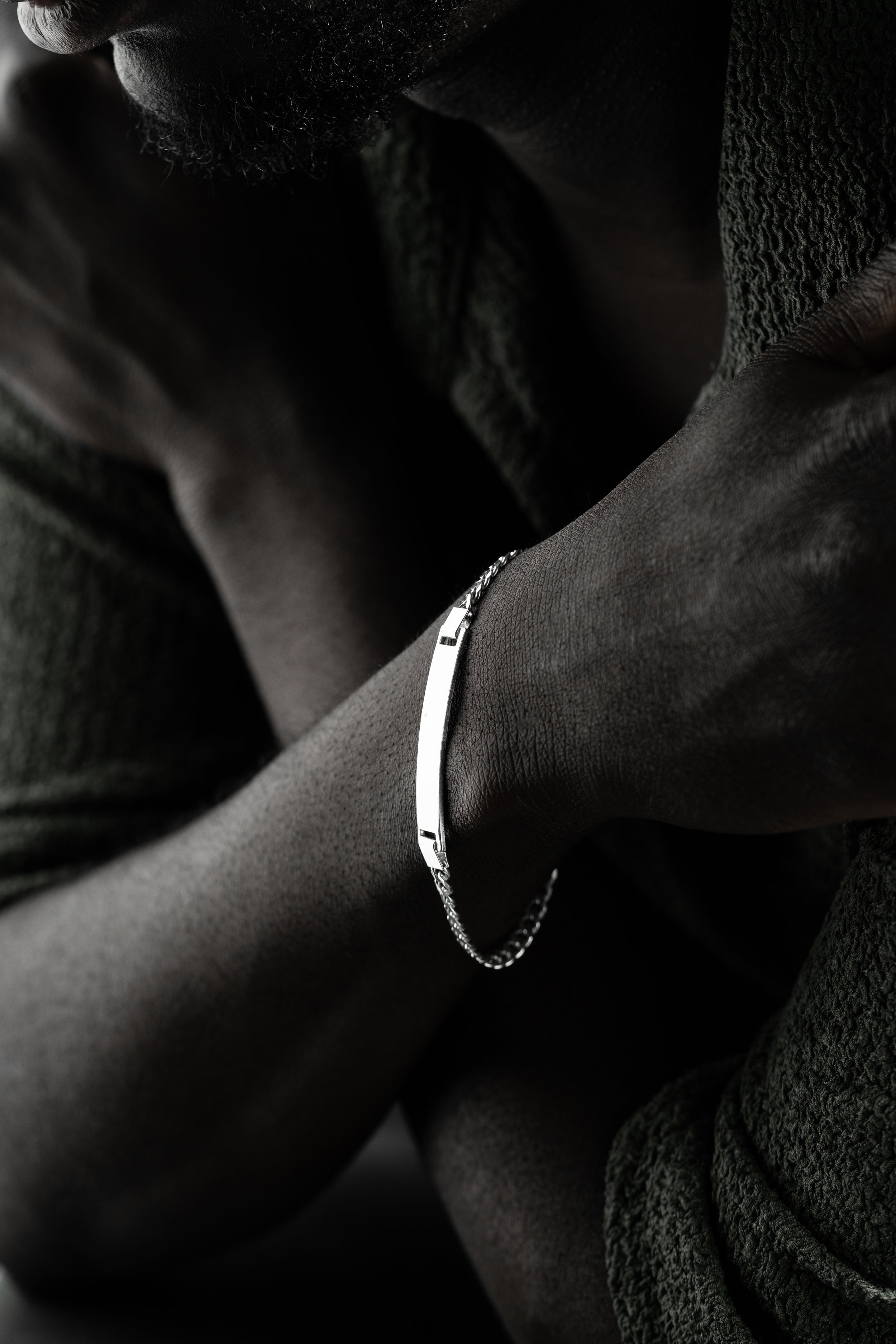 PANZER ARMBAND MIT GRAVUR | 925 SILBER.