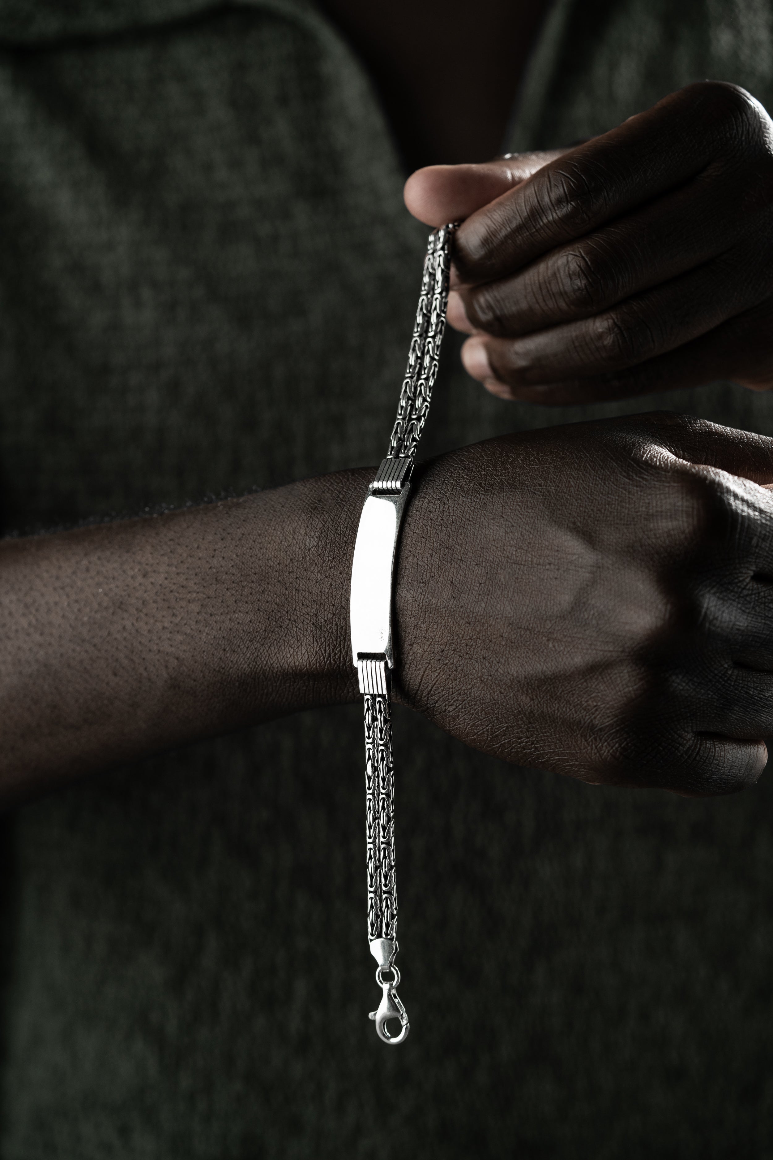 KÖNIGSARMBAND DUO MIT GRAVUR | 925 SILBER.