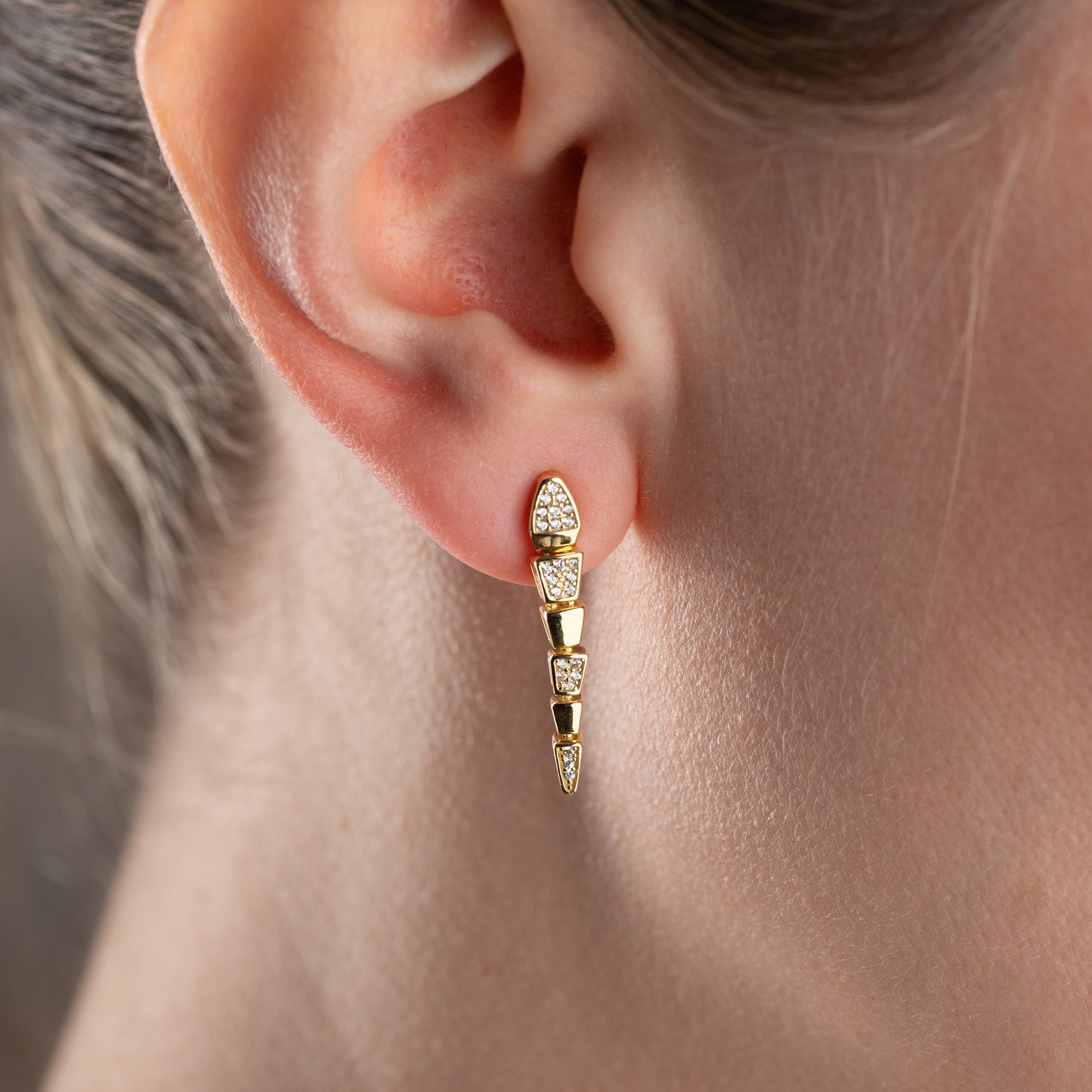 SNAKE OHRRINGE | 925 SILBER