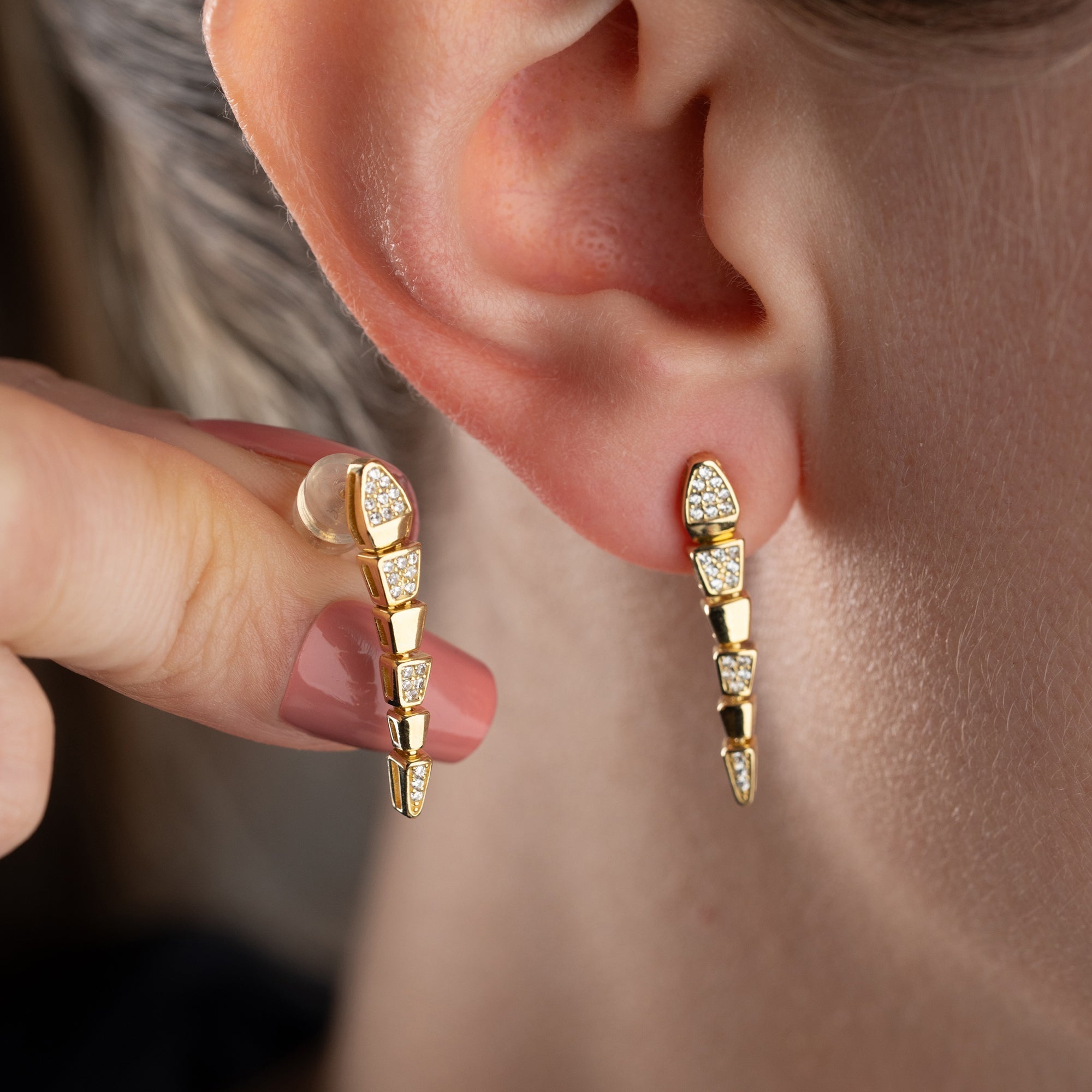 SNAKE OHRRINGE | 925 SILBER