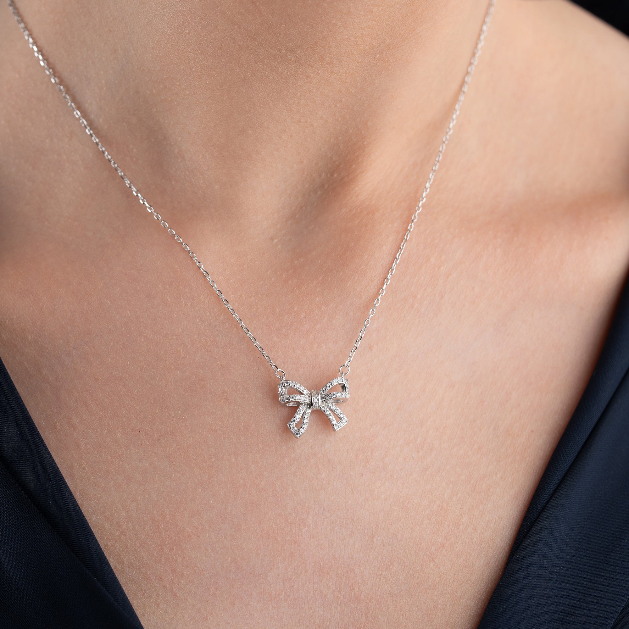 BOGEN HALSKETTE | 925 SILBER