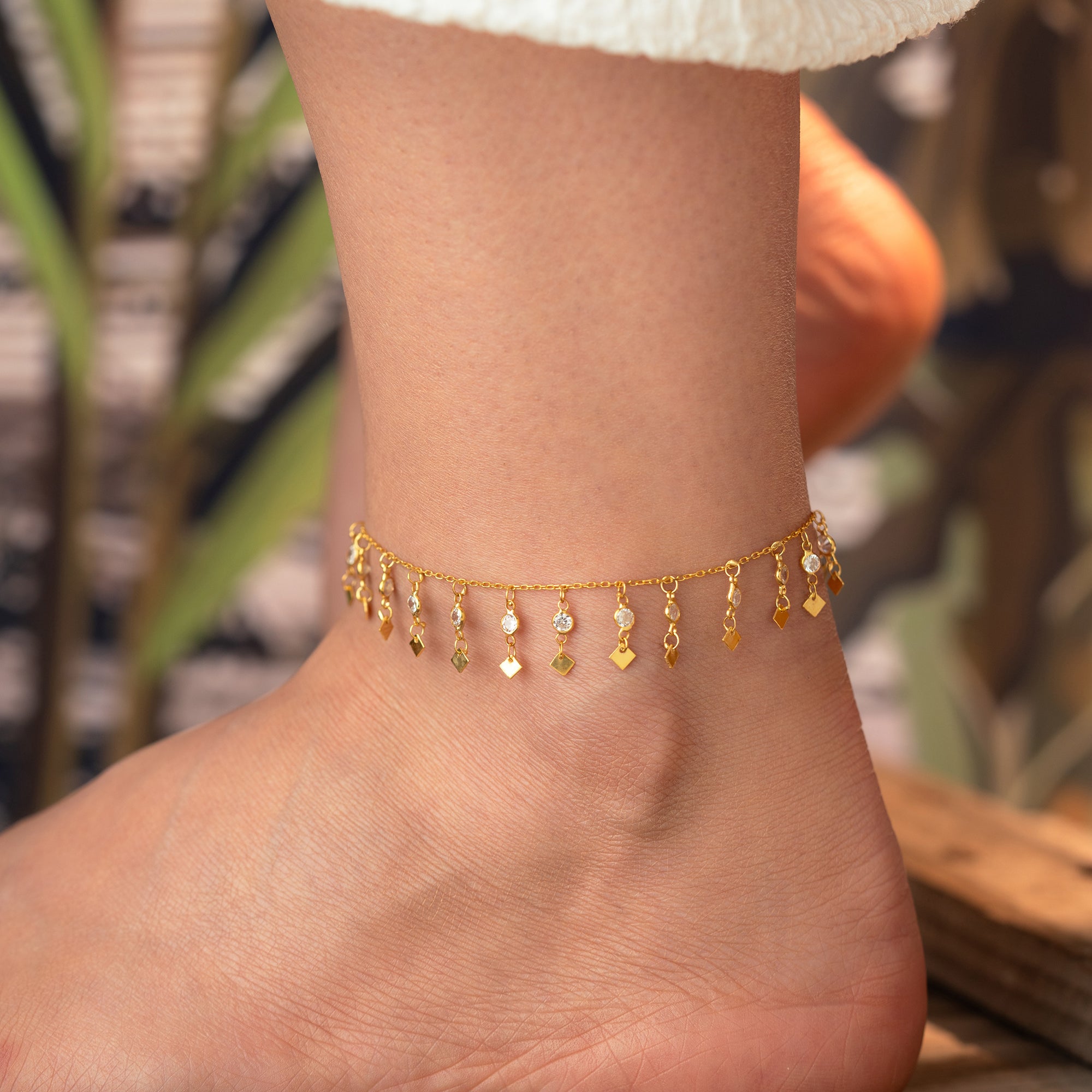 CHAKRA FUSSKETTE | 925 SILBER