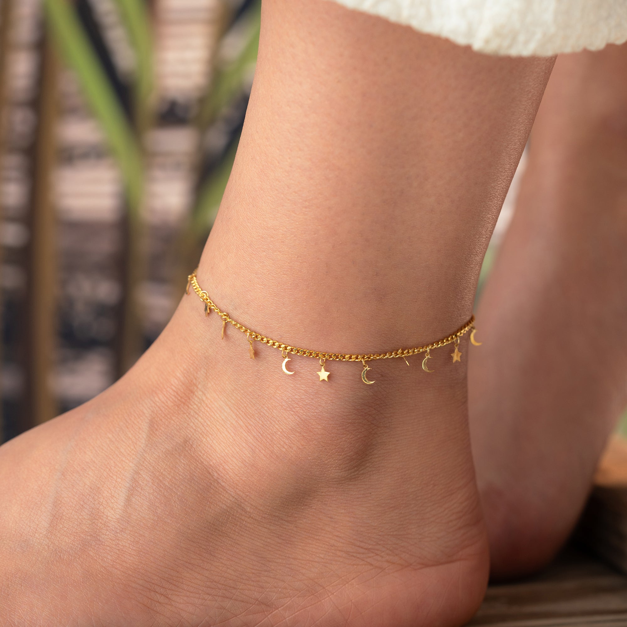 LUNARA FUSSKETTE | 925 SILBER