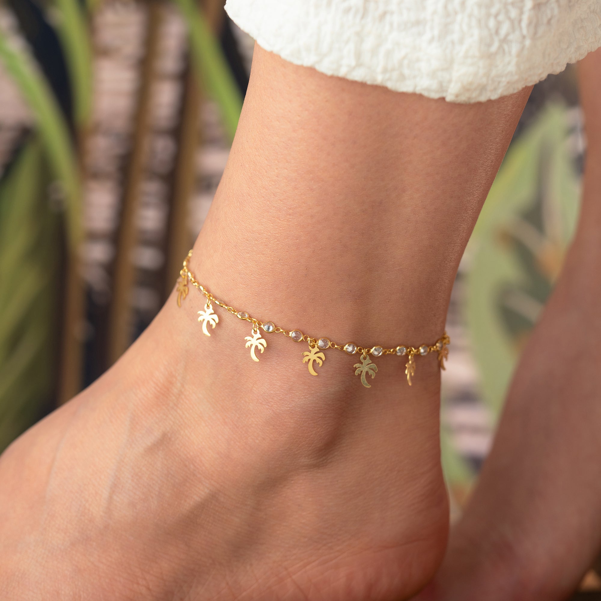 PALM FUSSKETTE | 925 SILBER