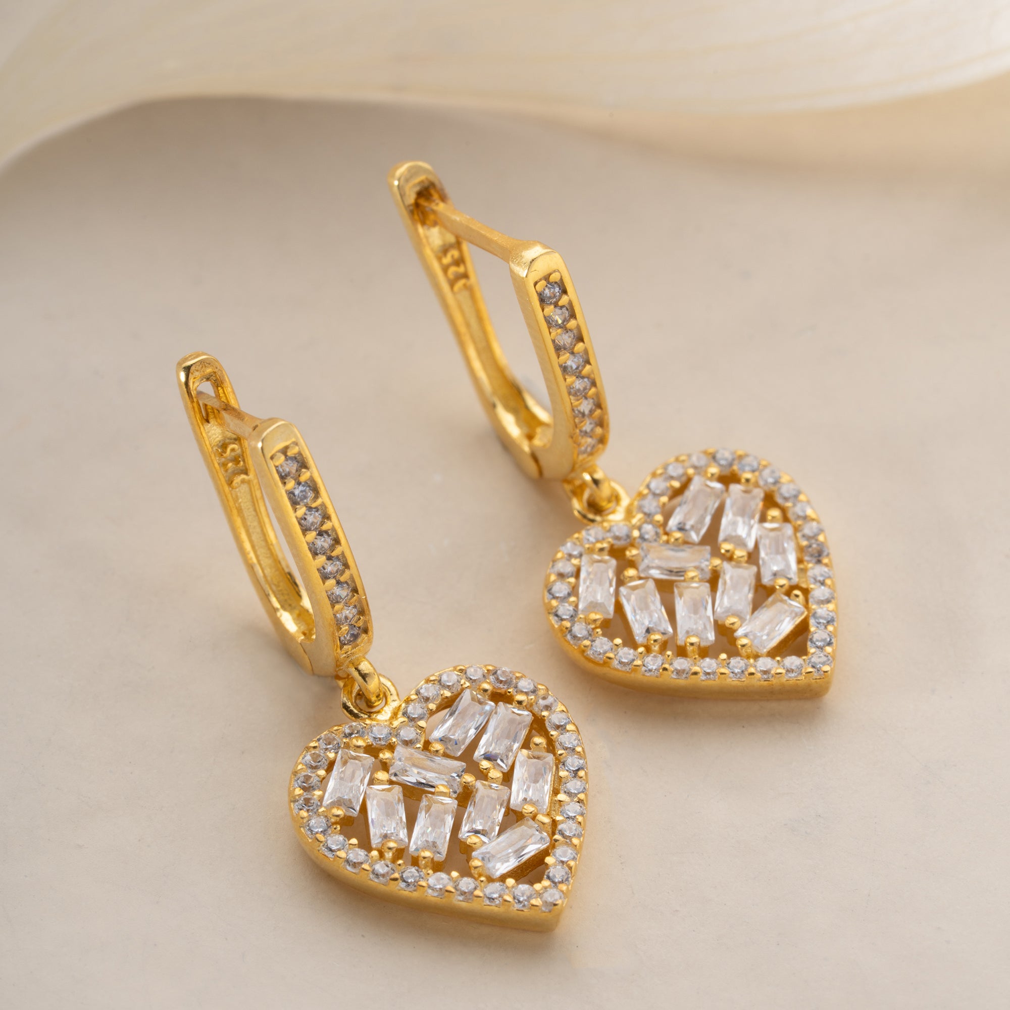 HEART OHRRINGE | 925 SILBER