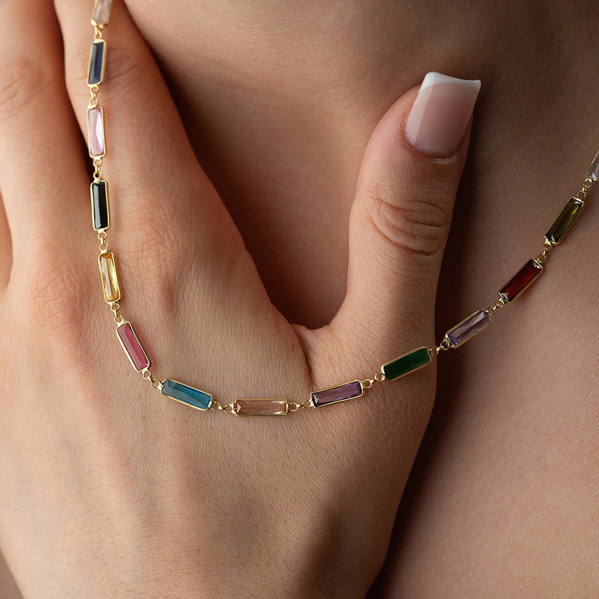 MIELYA COLORFULL KETTE | 925 SILBER