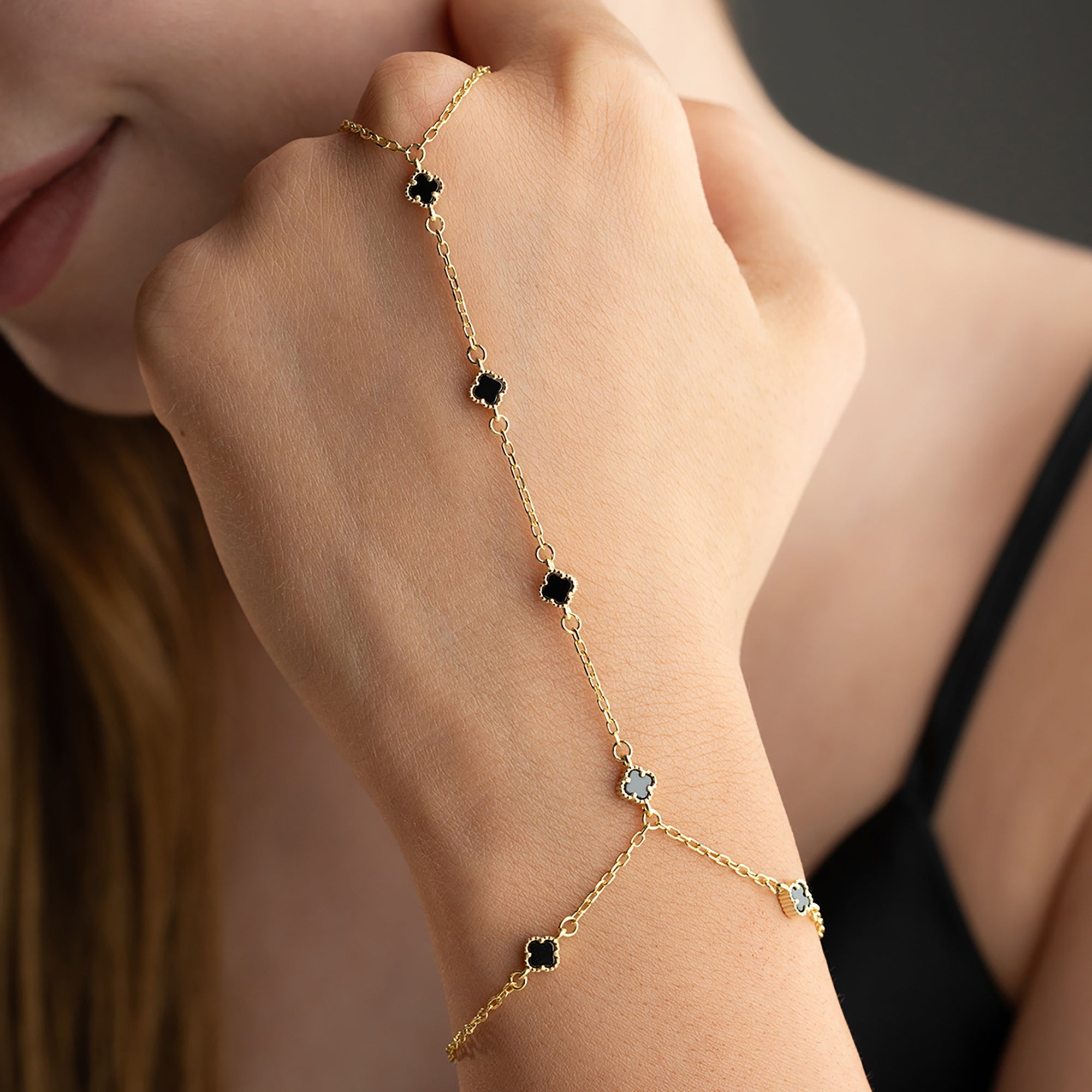 MINI KLEE BLACK HANDKETTE | 925 SILBER