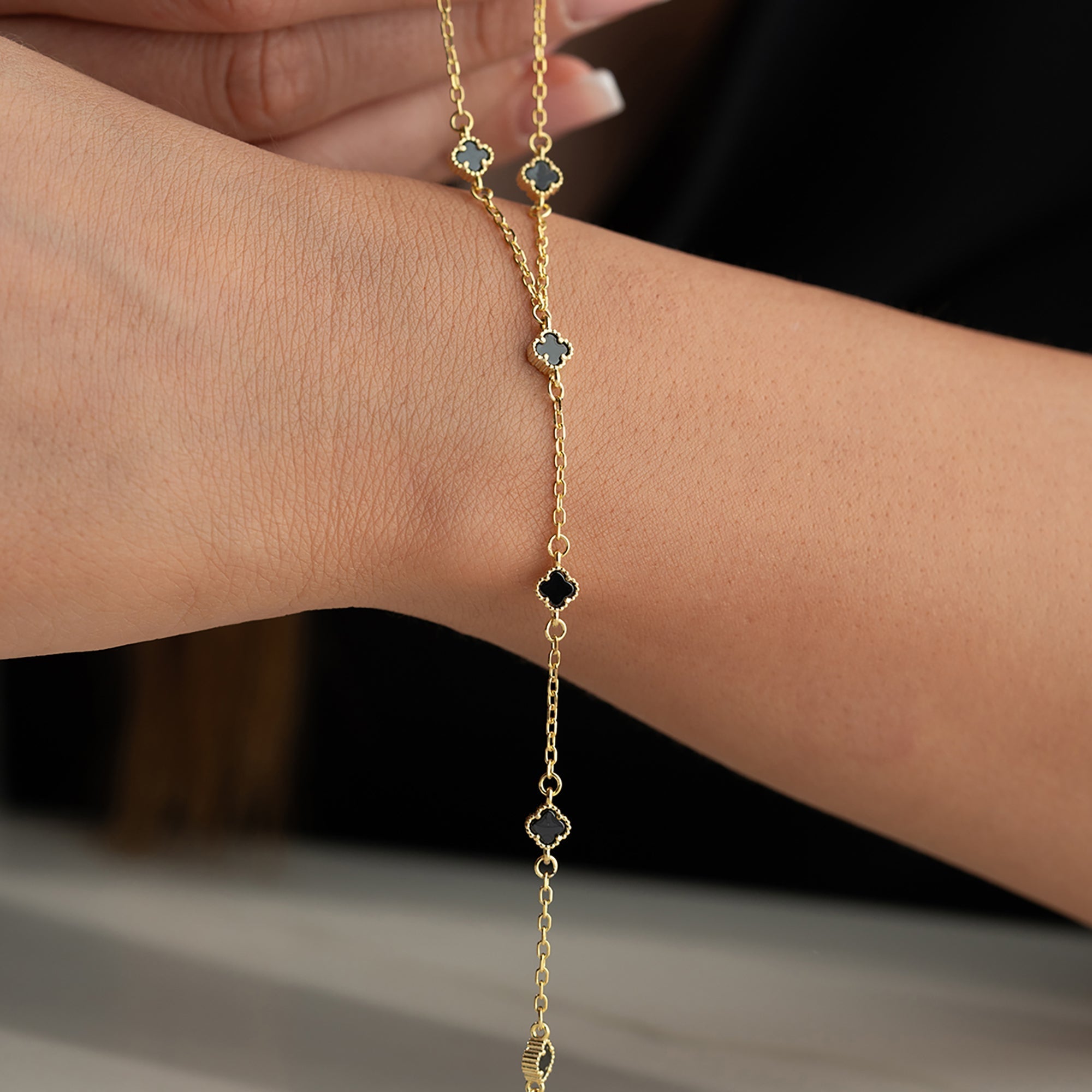 MINI KLEE BLACK HANDKETTE | 925 SILBER