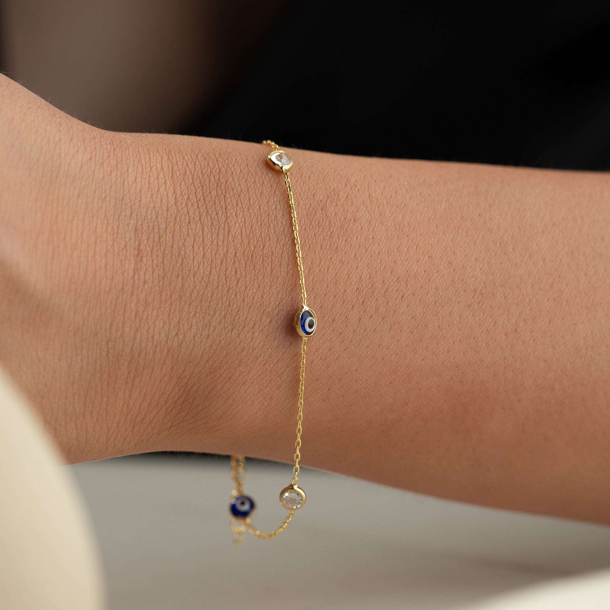 NAZAR X STONE ARMBAND | 925 SILBER