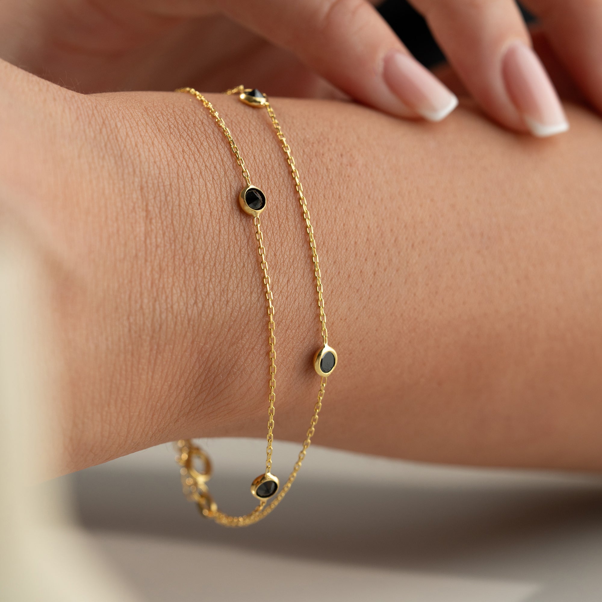 BLACK TENU ARMBAND | 925 SILBER