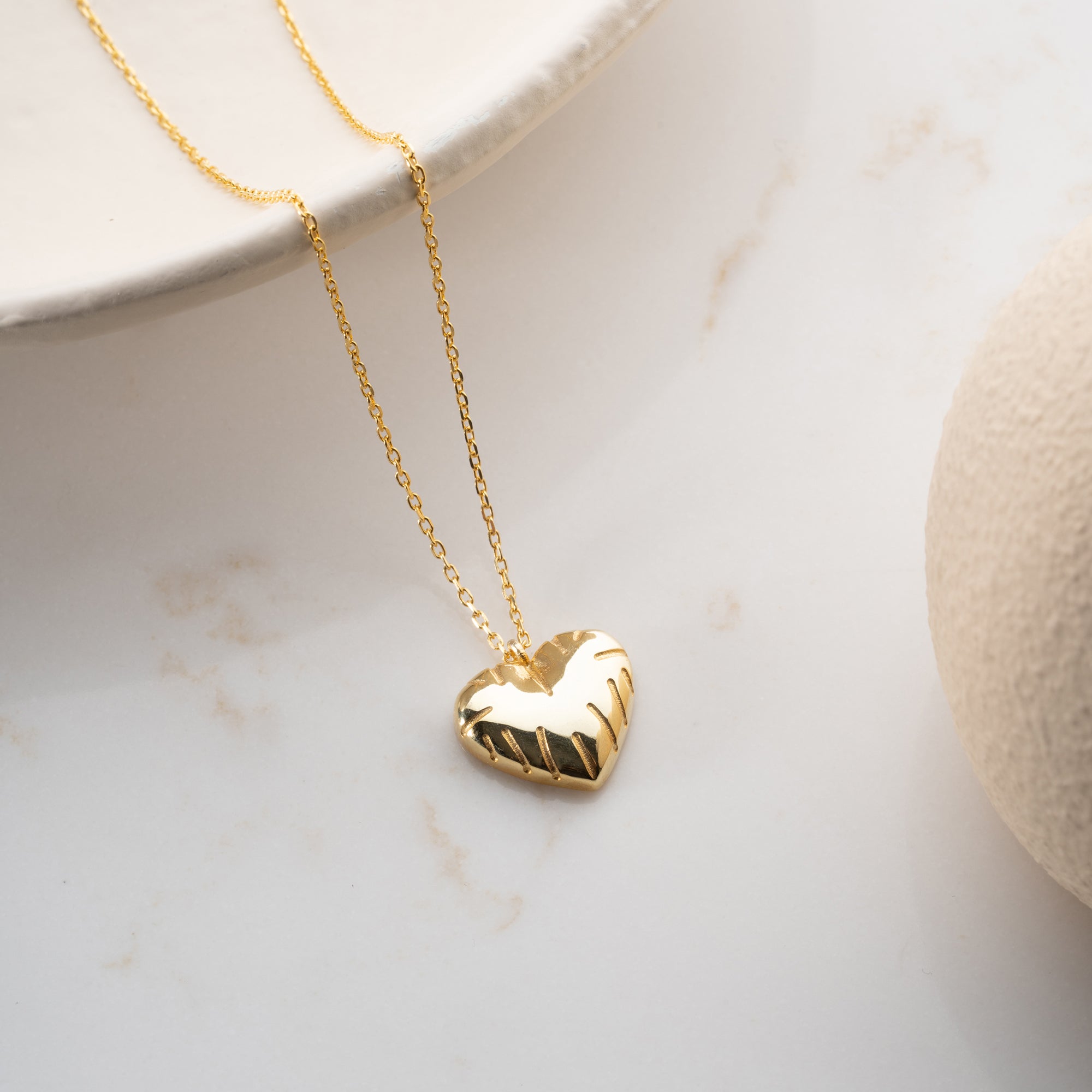 BOMB HERZ HALSKETTE | 925 SILBER