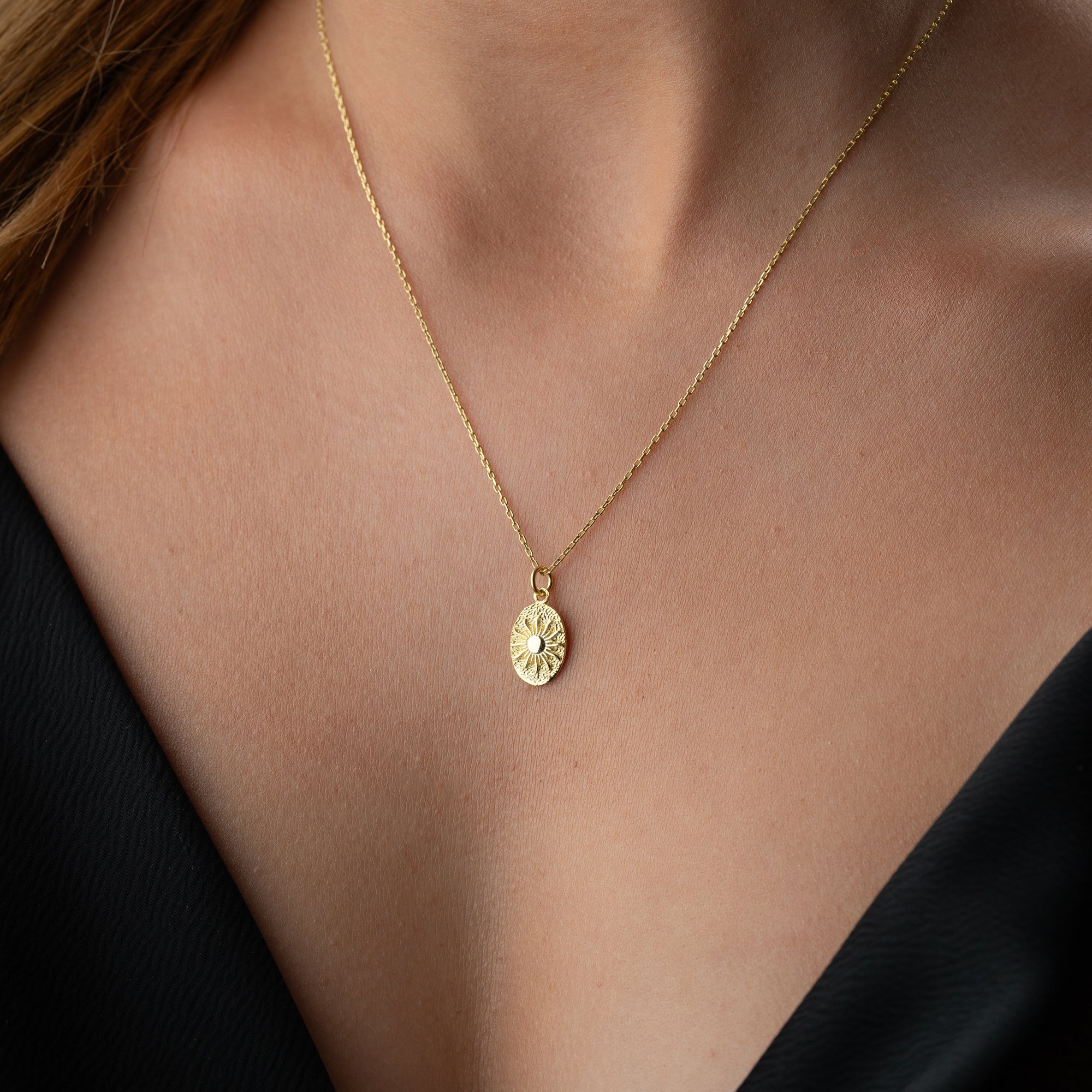 SUN OVAL KETTE | 925 SILBER