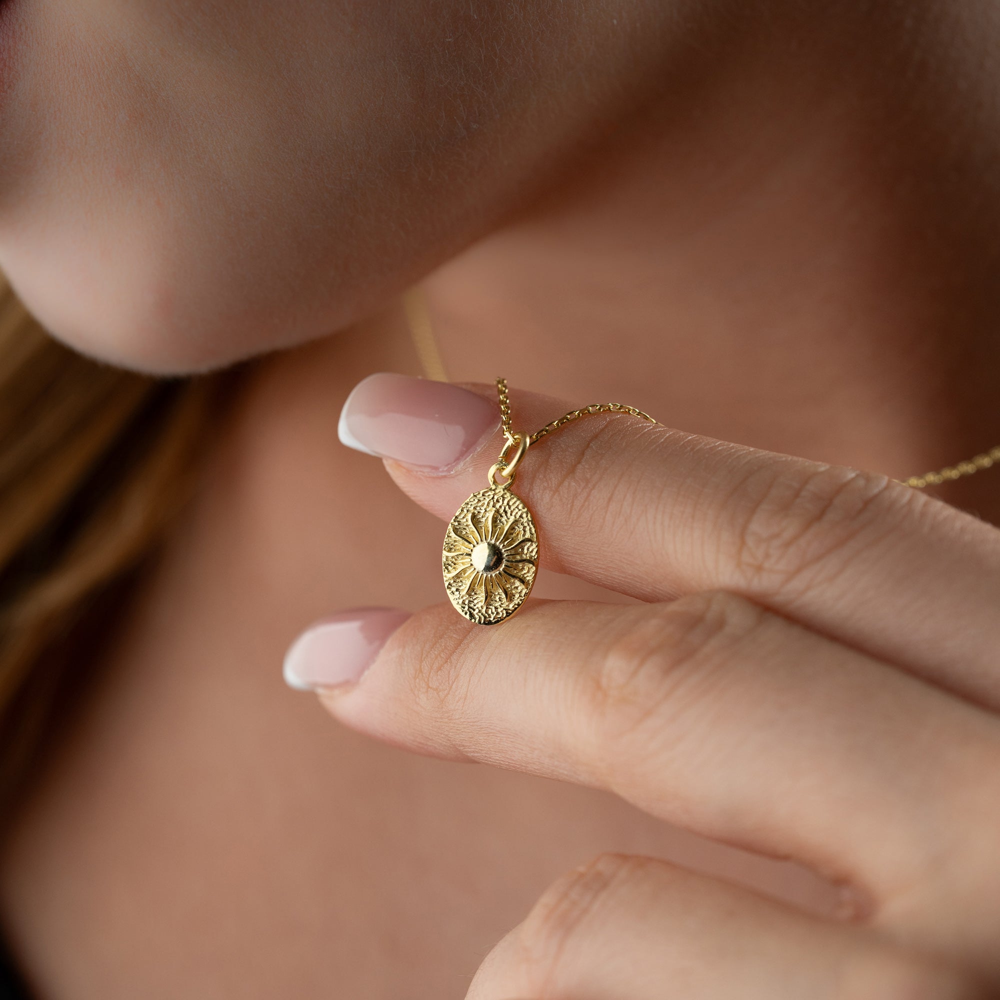 SUN OVAL KETTE | 925 SILBER