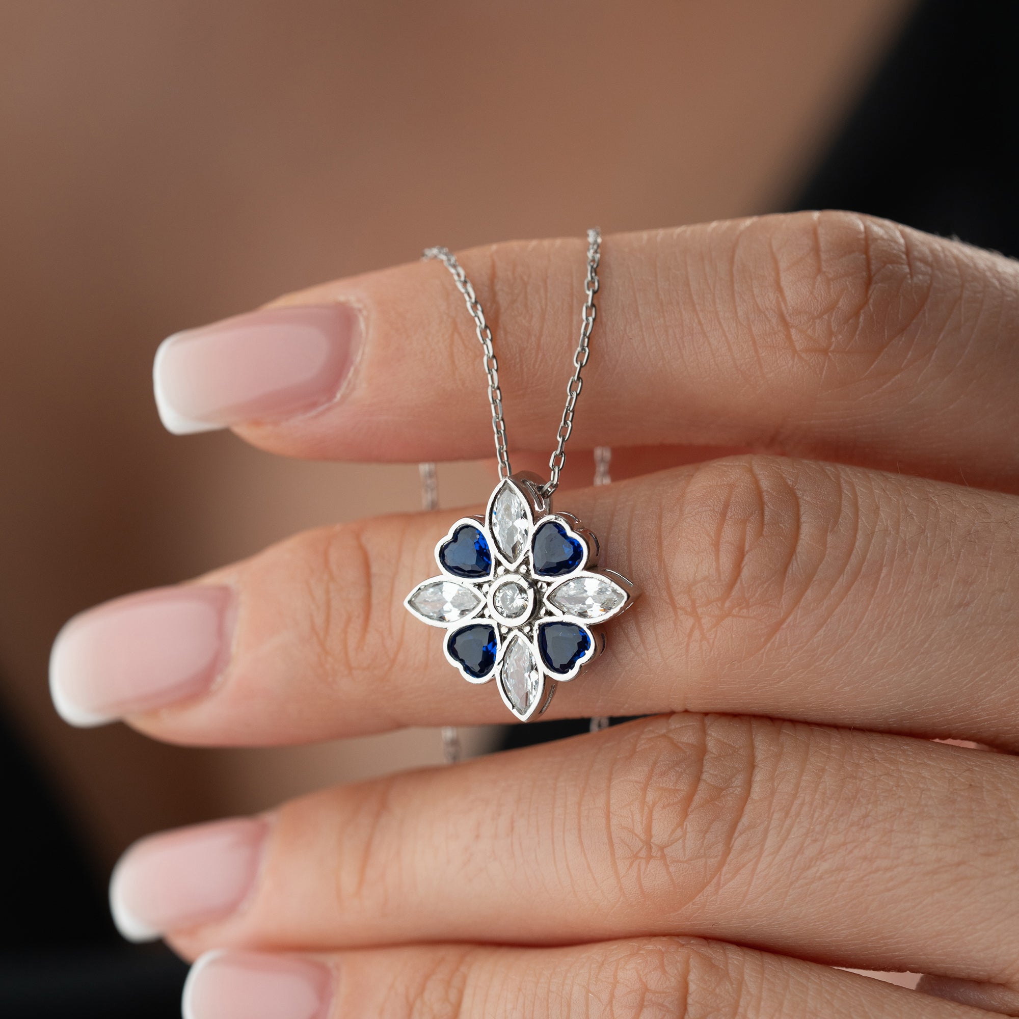 MIGOK BLUE KETTE | 925 SILBER