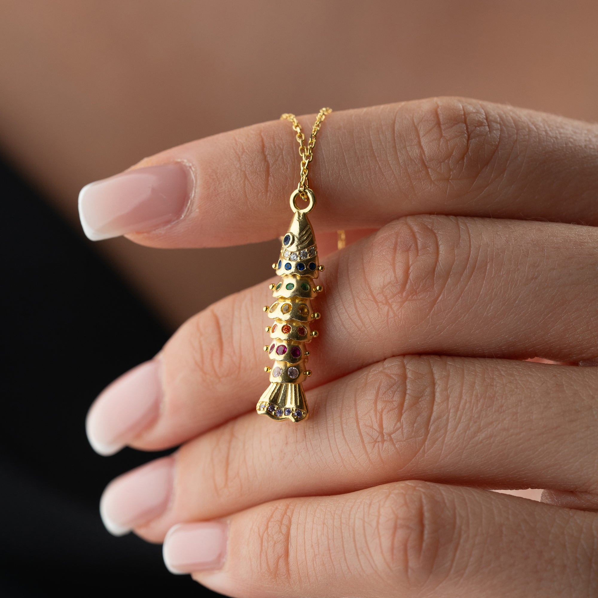 COLORFULL FISH KETTE | 925 SILBER