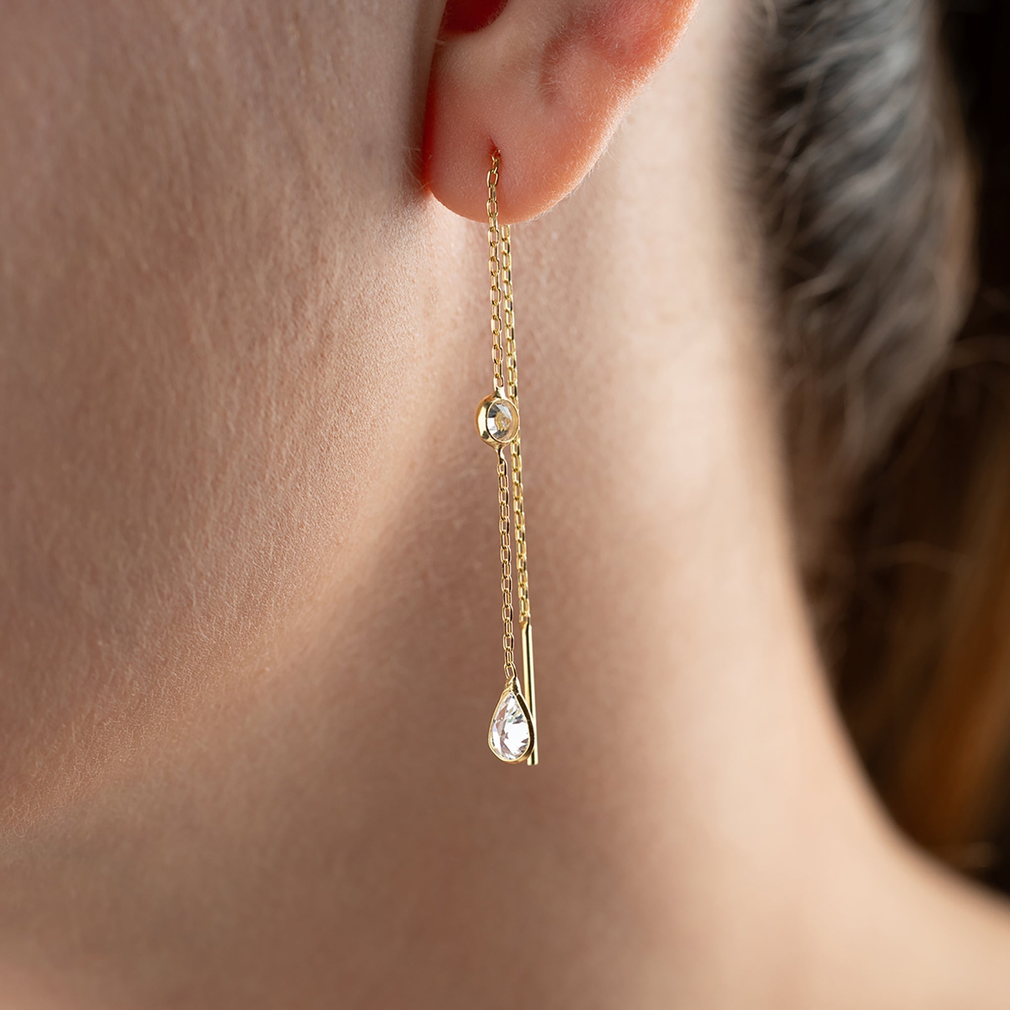 TIE DROP OHRRINGE | 925 SILBER