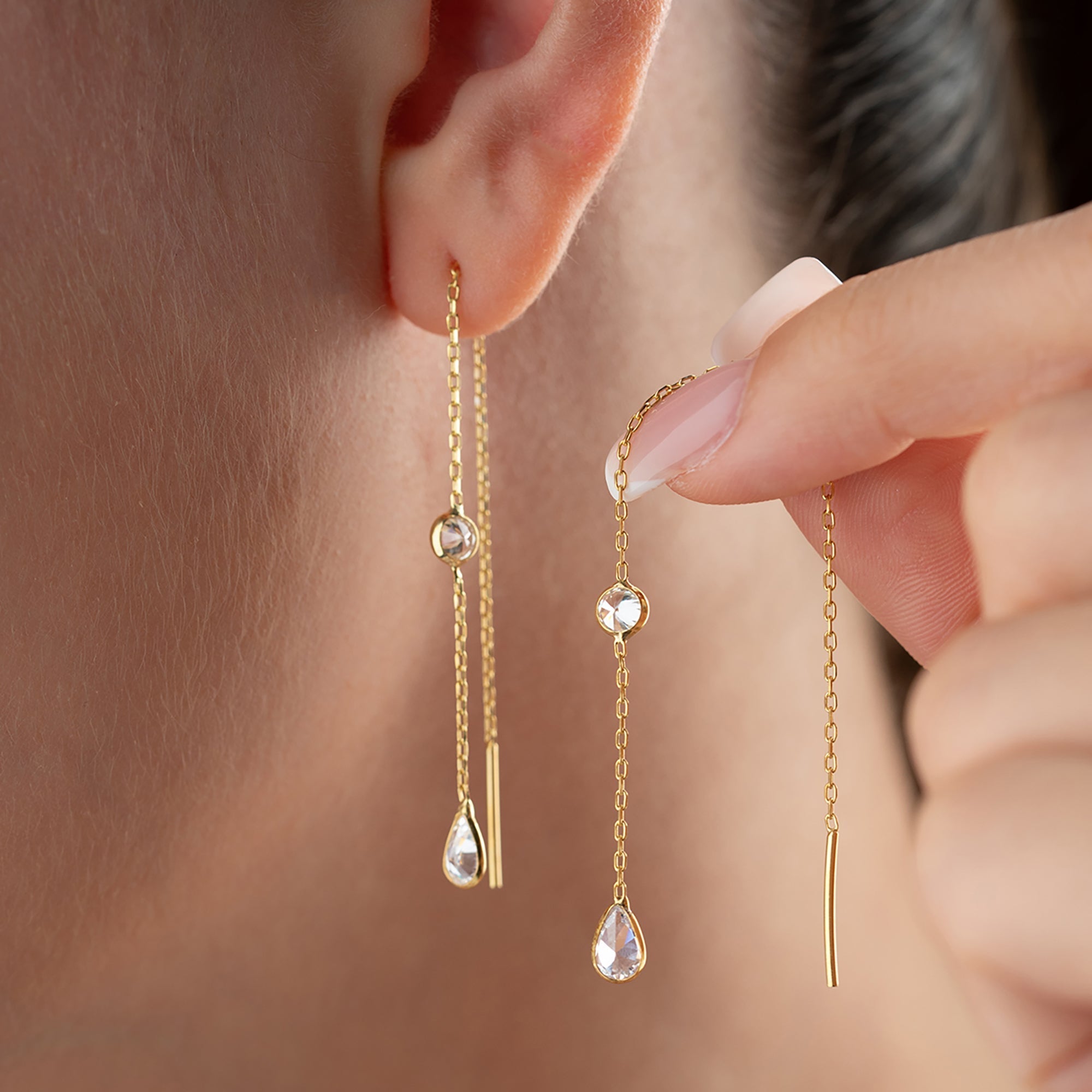 TIE DROP OHRRINGE | 925 SILBER