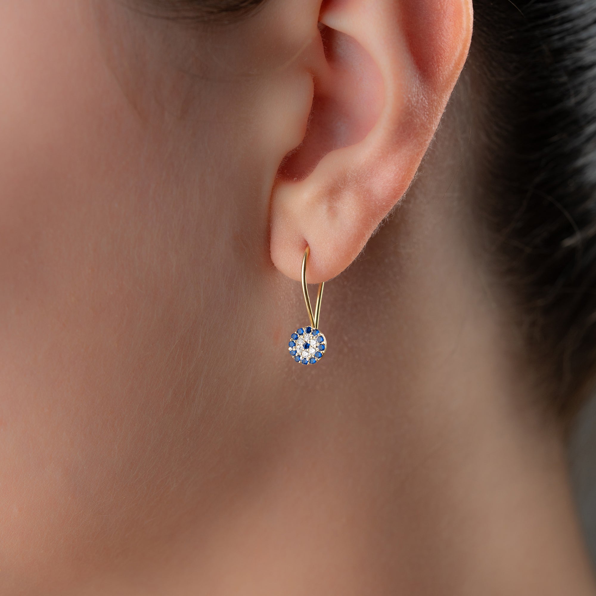 MINI NAZAR OHRRING | 925 SILBER